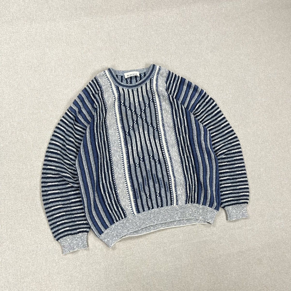 Coogi × Vintage VINTAGE COOGI / COLUCCI STYLE SWEATER CABLE KNIT STRUCTURE Size US M / EU 48-50 / 2 - 3 Thumbnail