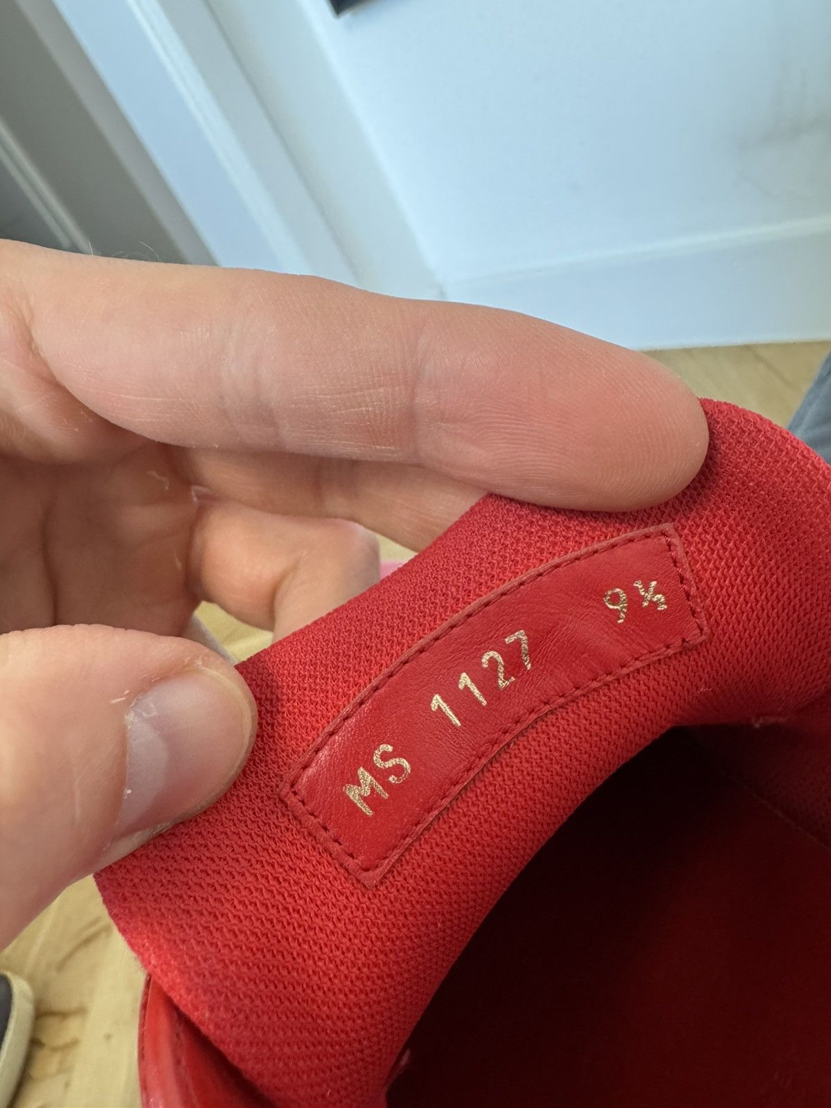 Louis Vuitton Louis Vuitton Low Top Designer Red Leather Sneakers LV Hype Size US 9.5 / EU 42-43 - 10 Thumbnail