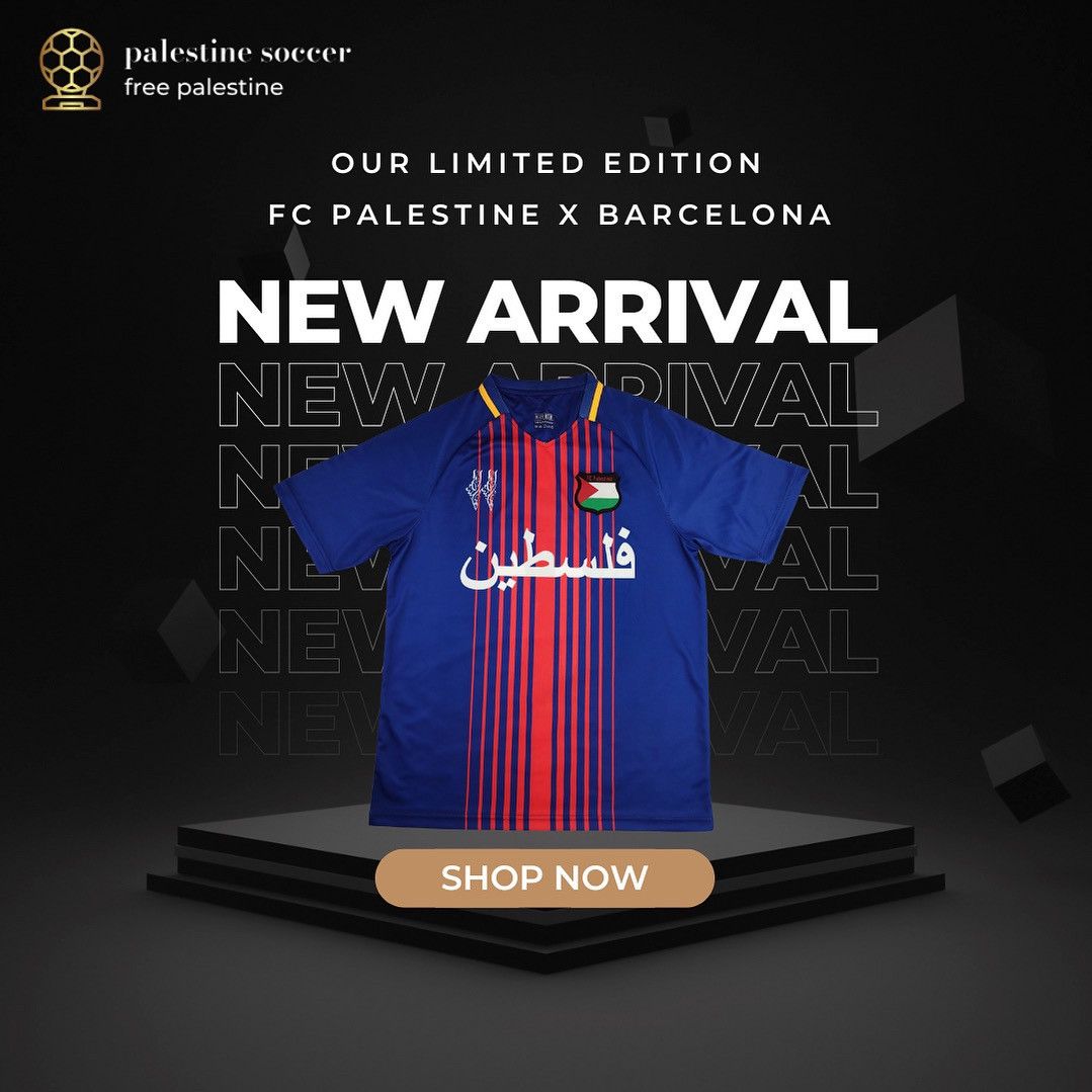 Other × Vintage Fc palestina barca jersey (@palestinesoccer) Size US L / EU 52-54 / 3 - 1 Preview