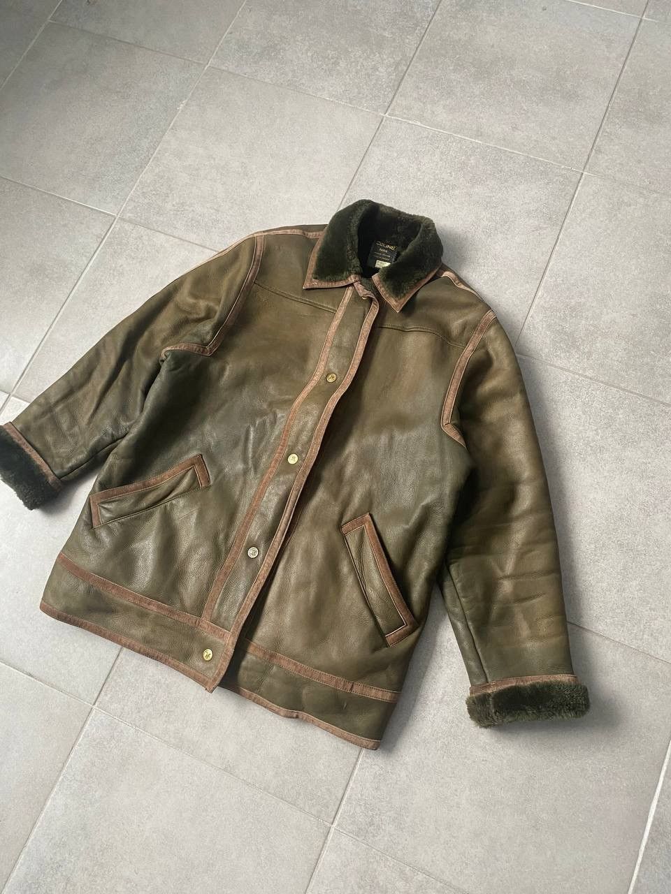 Celine Celine Vintage Shearling Jacket Made in France 80s Rare sz L Size US L / EU 52-54 / 3 - 2 Thumbnail