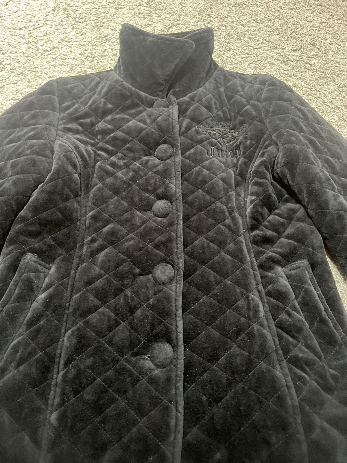 Juicy Couture Juicy Couture Veloure Black Buttons Jacket Logo size S Size S / US 4 / IT 40 - 8 Thumbnail