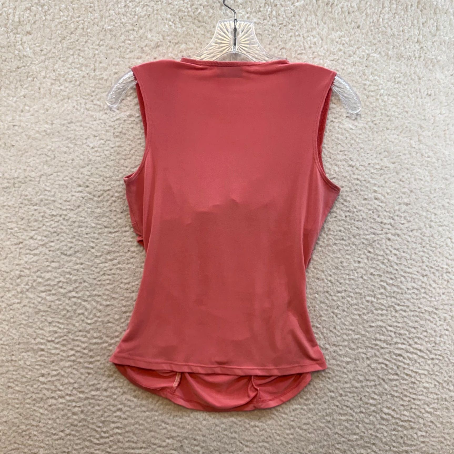 Pinko VINTAGE Soulmates Y2K Top Shirt S Pink Salmon Ruched Padded Boho Grunge Fairy Size S / US 4 / IT 40 - 2 Thumbnail