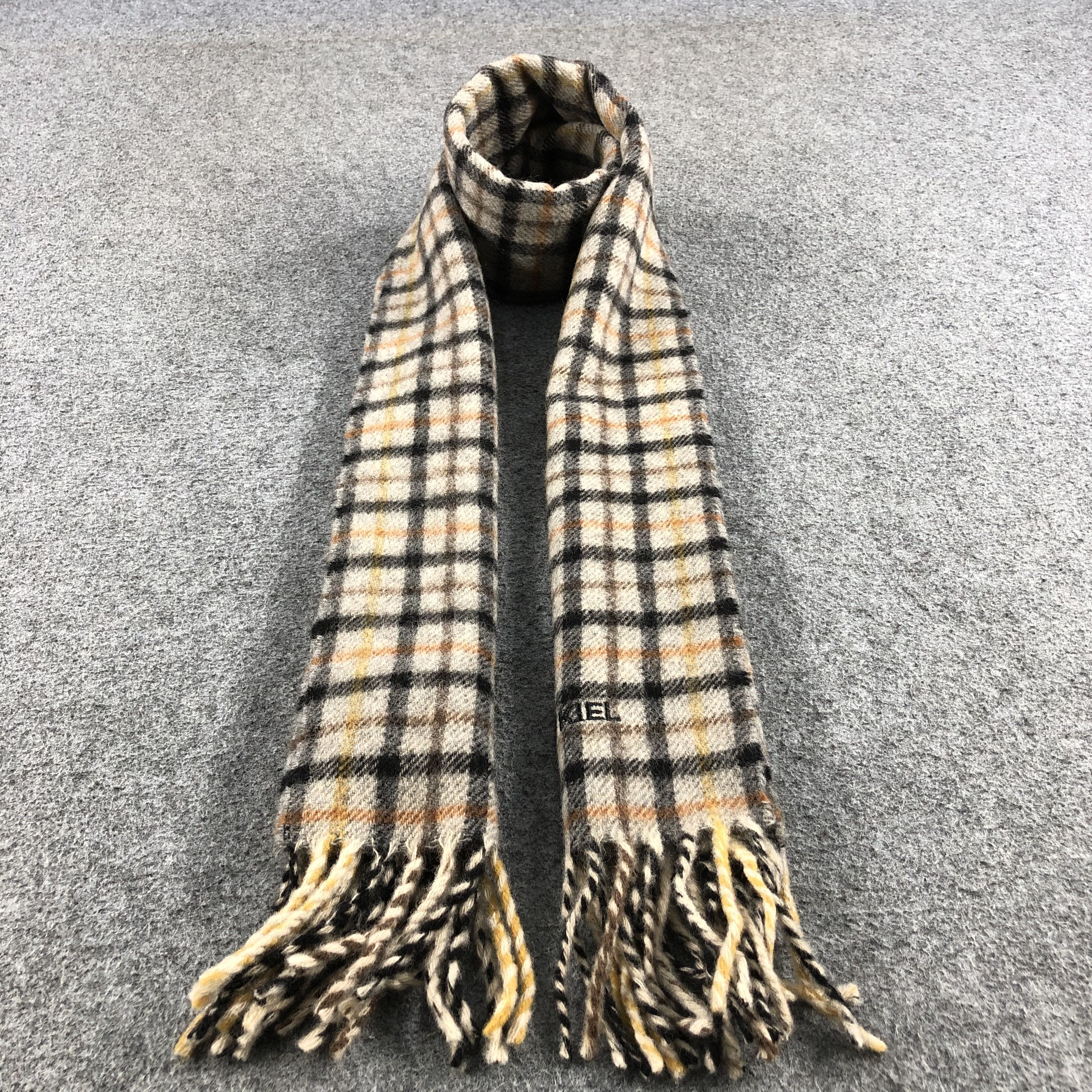 Sonia Rykiel Rykiel Homme Gingham Wool Scarf Muffler V682 Size ONE SIZE - 1 Thumbnail