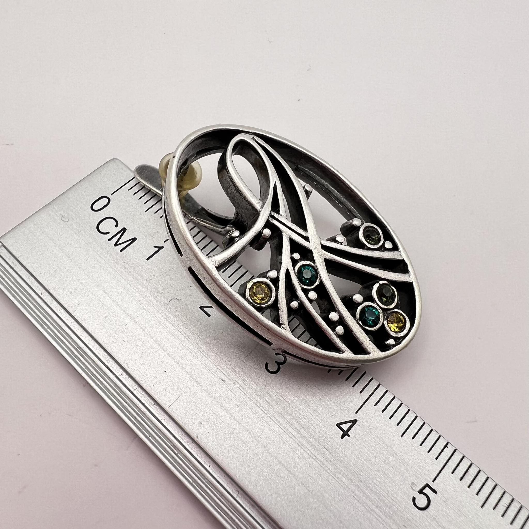 Jewelry × Sterling Silver × Vintage Vintage Sterling Silver 925 Stud Earrings Marked 16.7 gr Size ONE SIZE - 6 Thumbnail