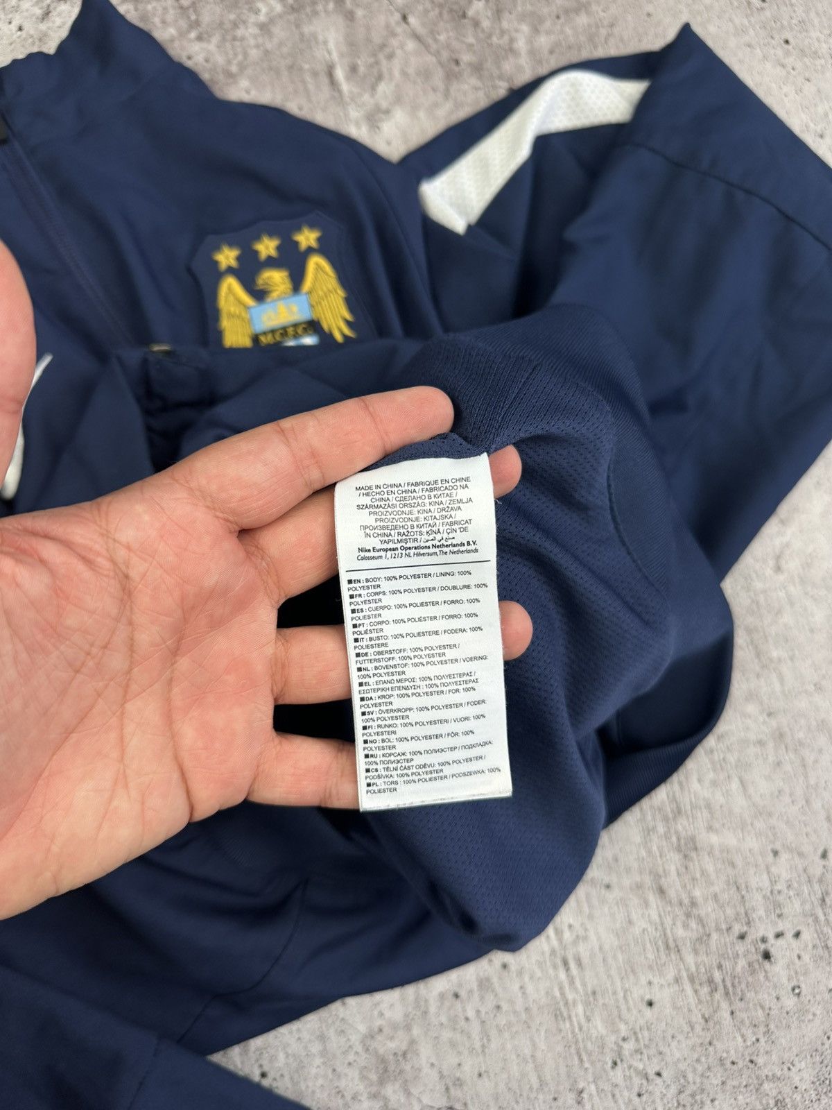 Nike 2014/15 Nike Manchester City Vintage Training Track Jacket Size US S / EU 44-46 / 1 - 10 Thumbnail
