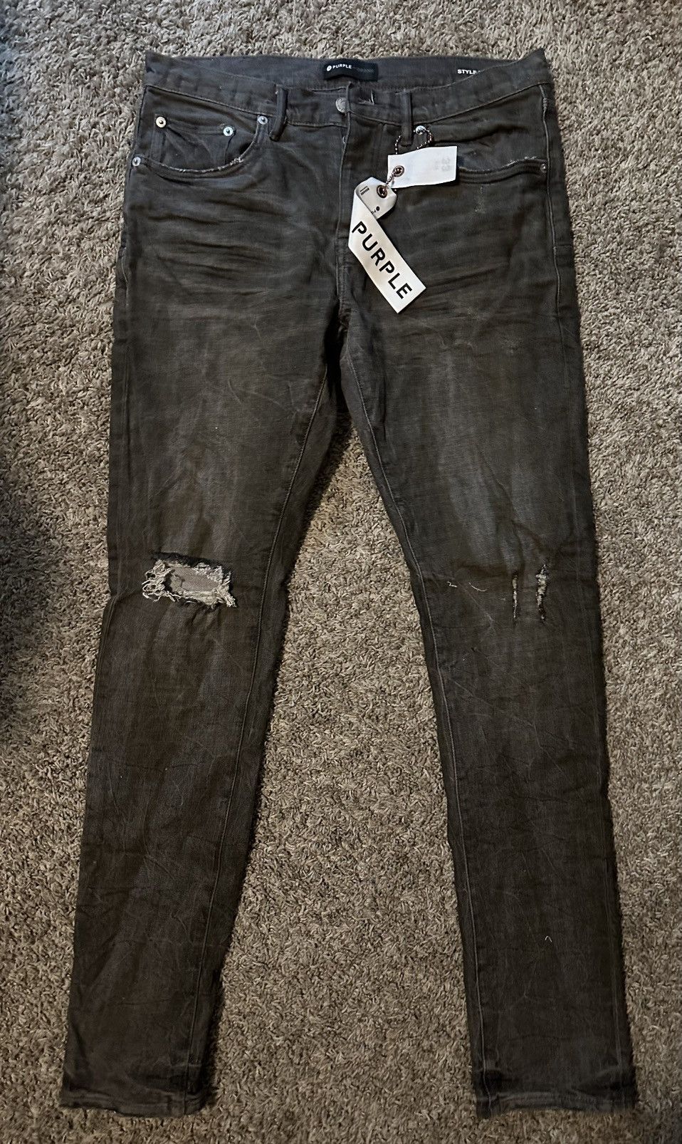 Purple Denim P001 (Black size 33)