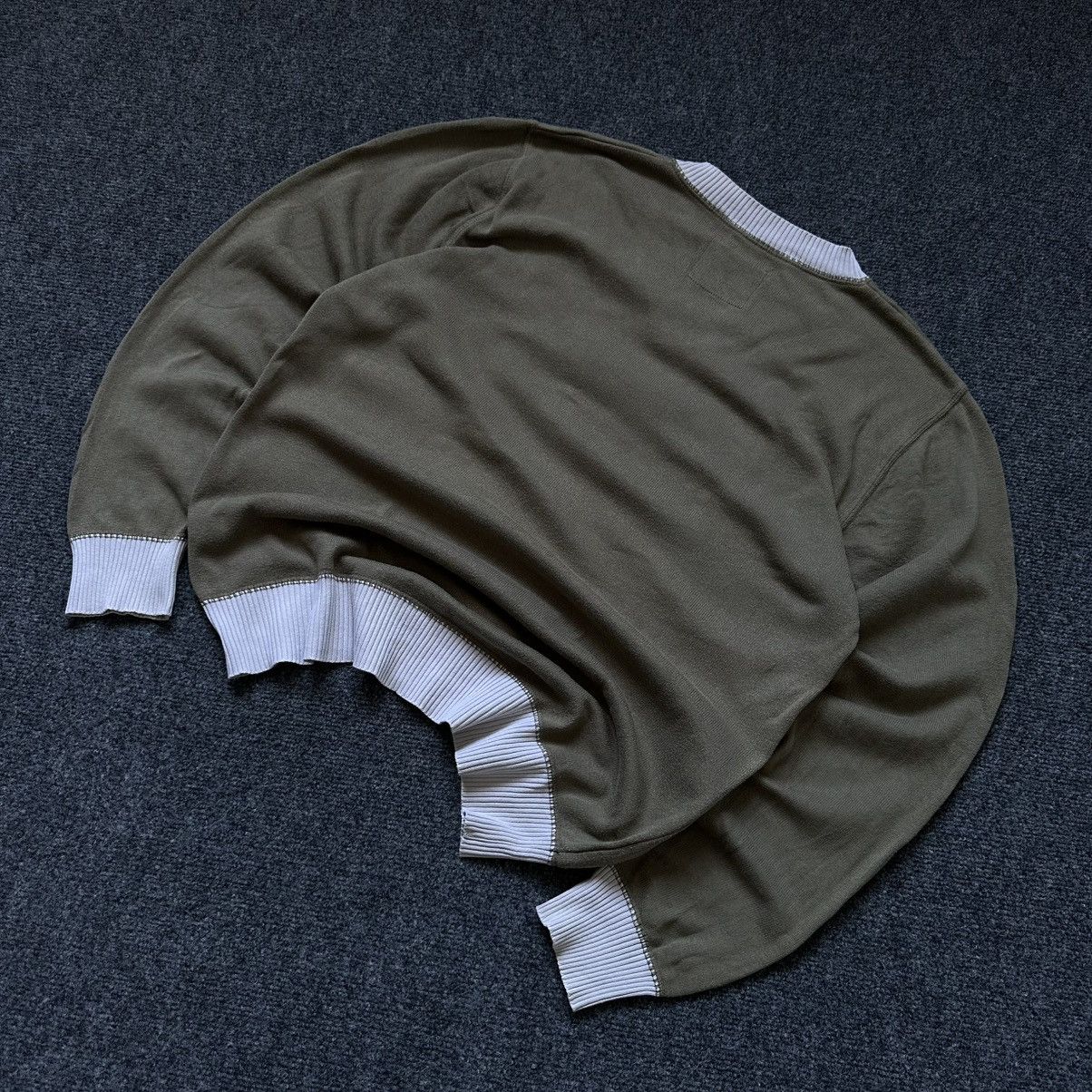 Le Grande Bleu (L.G.B.) VTG Knit V Neck Sweater Vintage Green Y2K 00s Size M Grunge Size US M / EU 48-50 / 2 - 4 Thumbnail