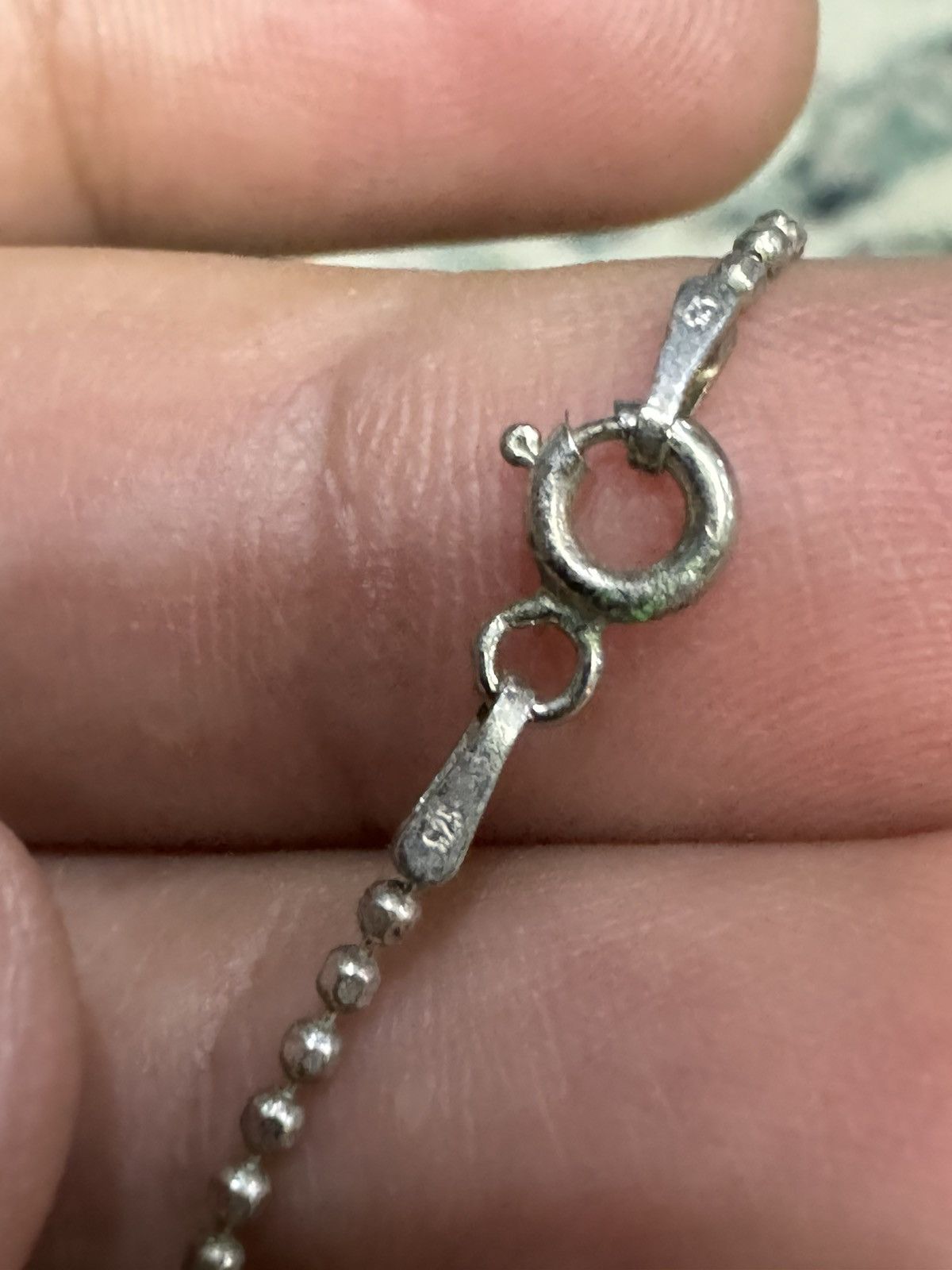 Jewelry 925 SILVER WITH DIAMOND CASE NECKLACE Size ONE SIZE - 5 Thumbnail