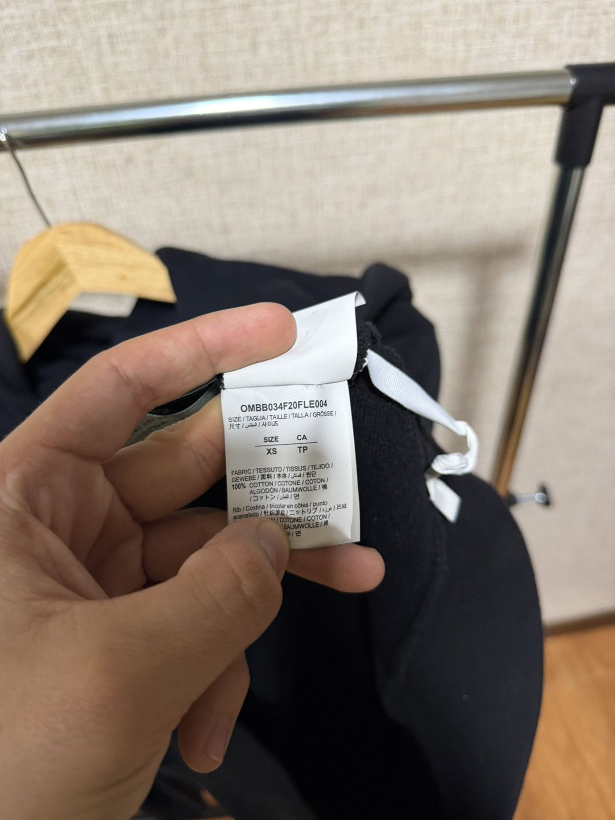 Off-White OFF WHITE PASCAL ARROWS BLACK HOODIE Size US XS / EU 42 / 0 - 8 Thumbnail