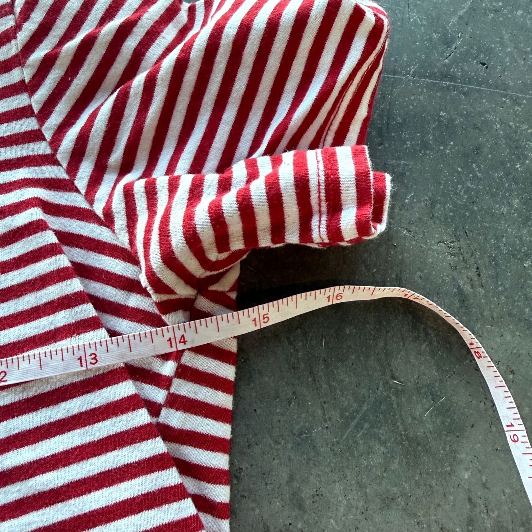 Vintage VINTAGE Ella Moss Striped Red Coastal Preppy Scoop Neck T-Shirt Small Womens Size S / US 4 / IT 40 - 5 Thumbnail