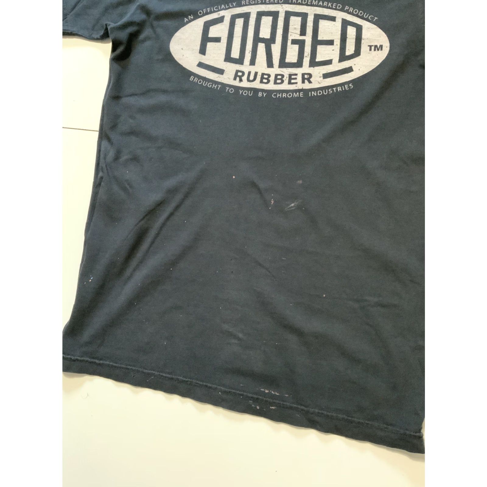 Industrie VINTAGE Chrome Industries Forged Rubber Get In The Van Black S/S Crewneck T-Shirt Sz. S Mens Size US S / EU 44-46 / 1 - 5 Thumbnail