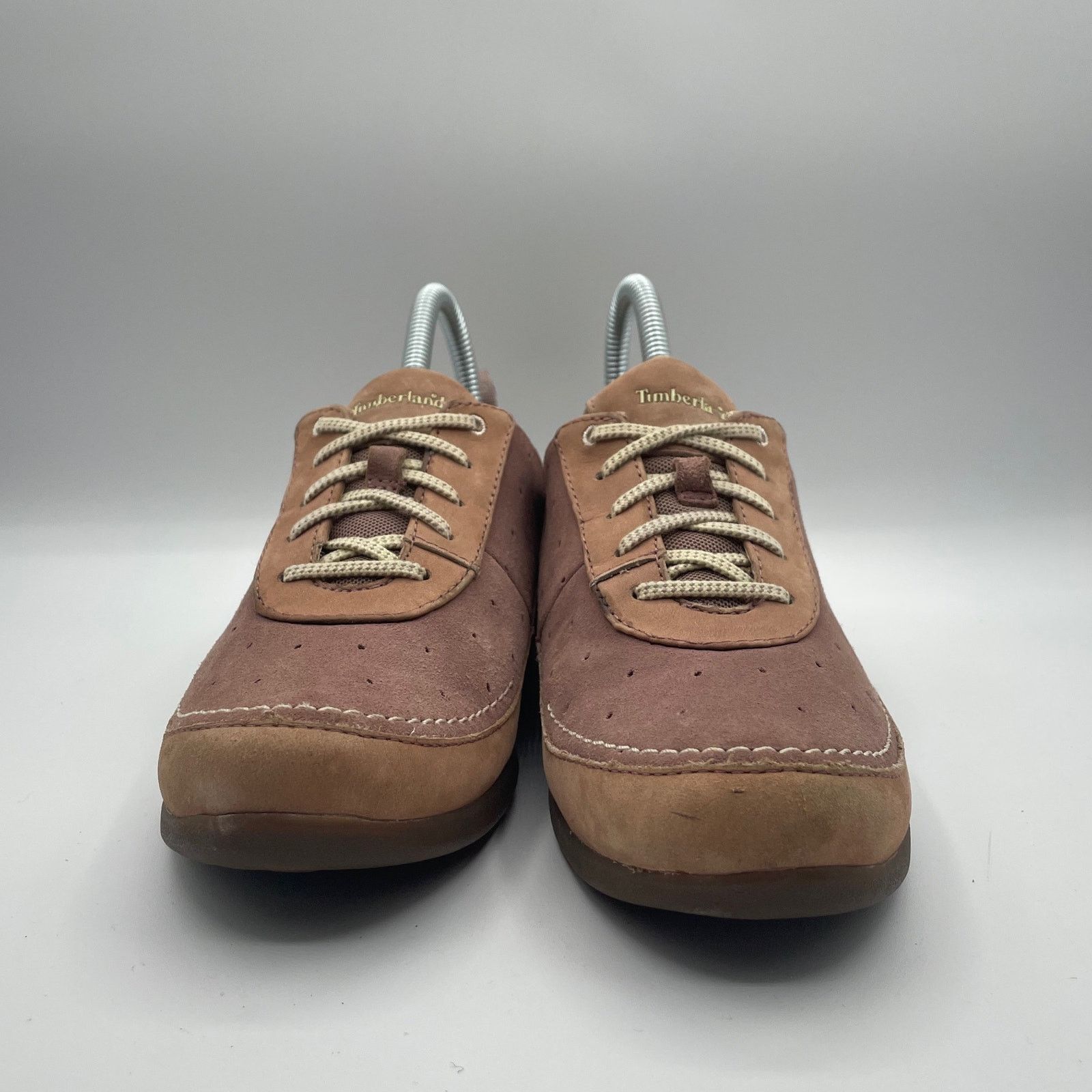 Timberland Timberland Brown Pink Low Leather Casual Shoes Womens 5.5 Size US 5.5 / IT 35.5 - 4 Thumbnail