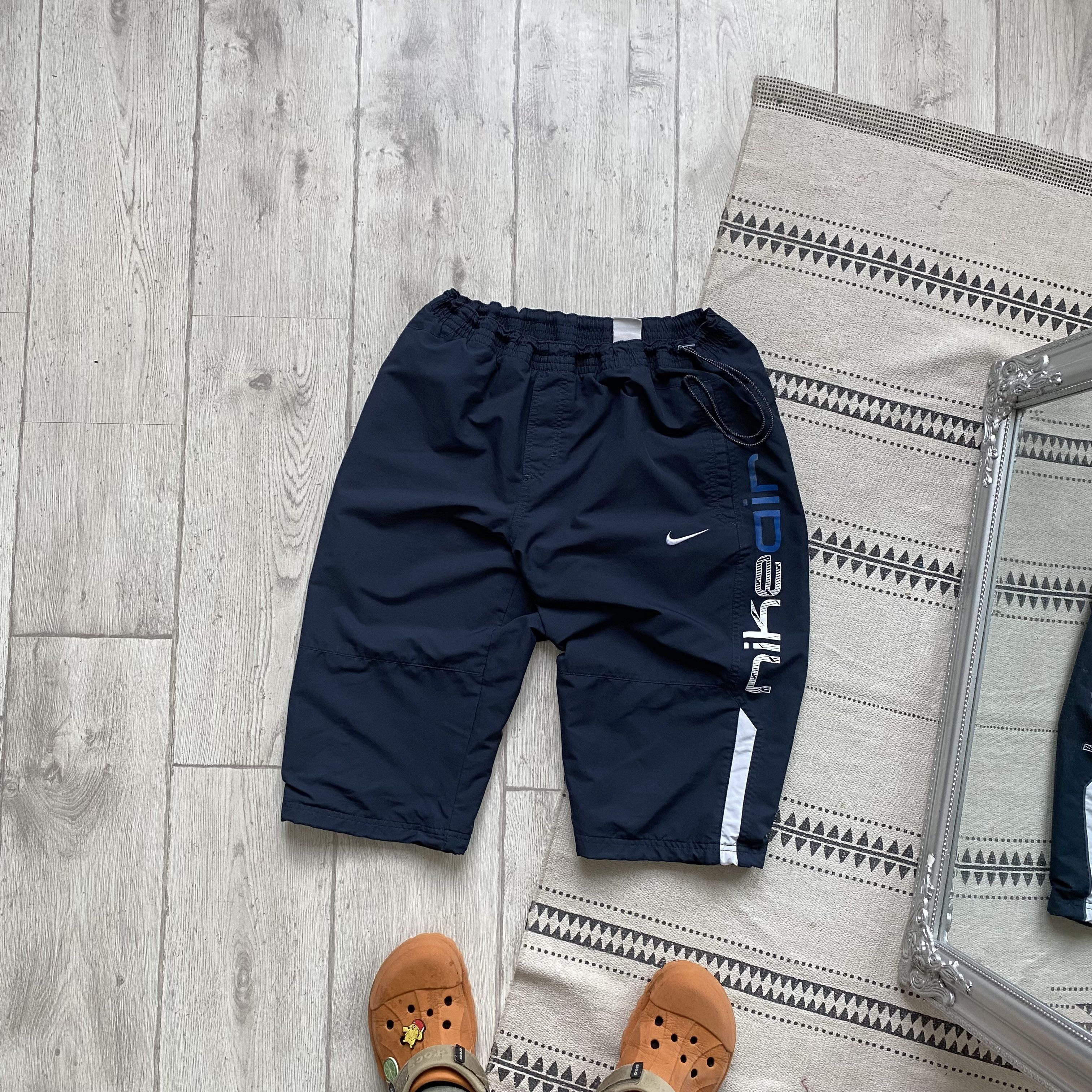 Nike Vintage Drill Nike Shorts long baggy Y2K Big logo Size US 34 / EU 50 - 1 Thumbnail
