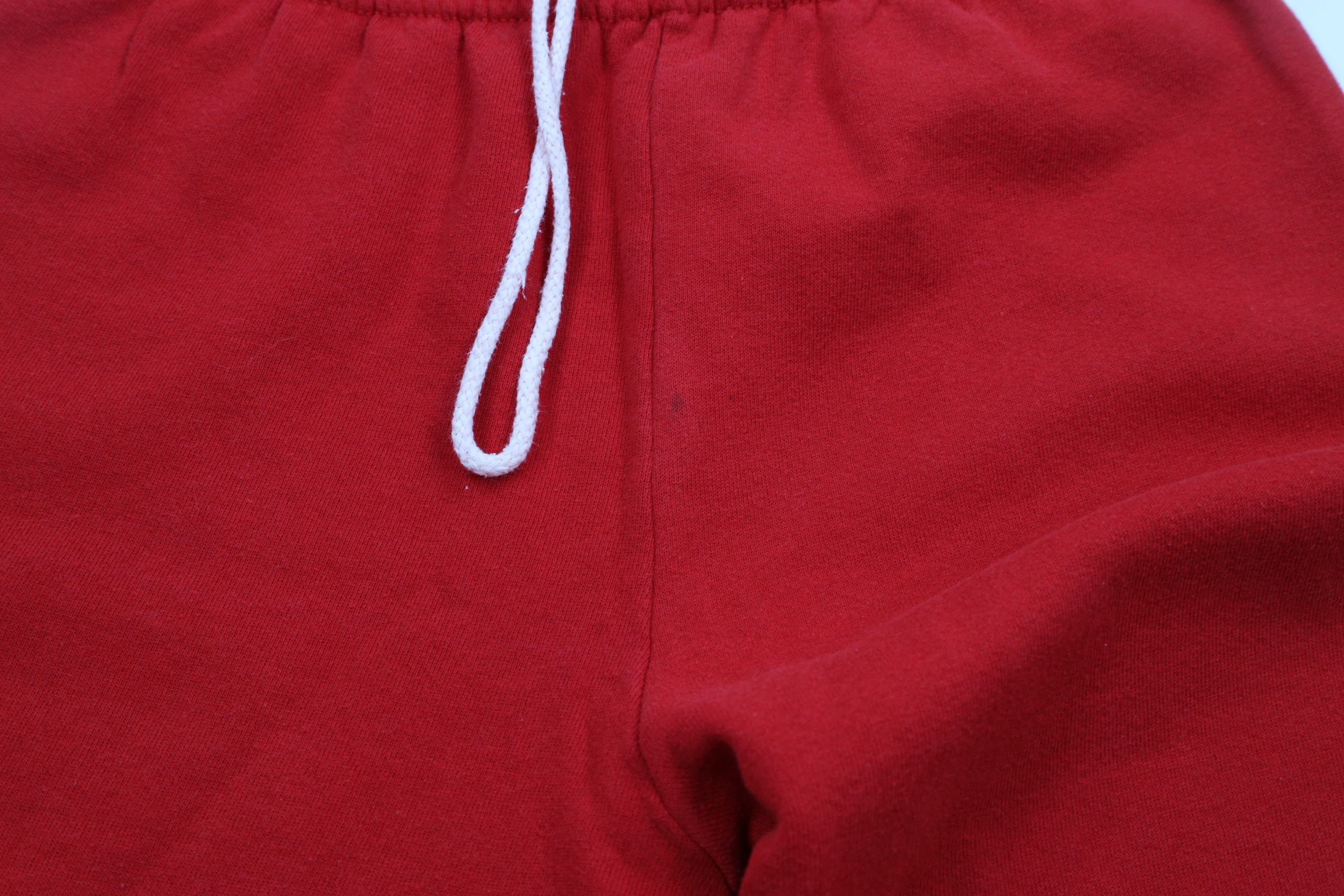 Vintage Vintage 90s Streetwear Blank Sweatpants Pants Red USA Size US 34 / EU 50 - 6 Thumbnail