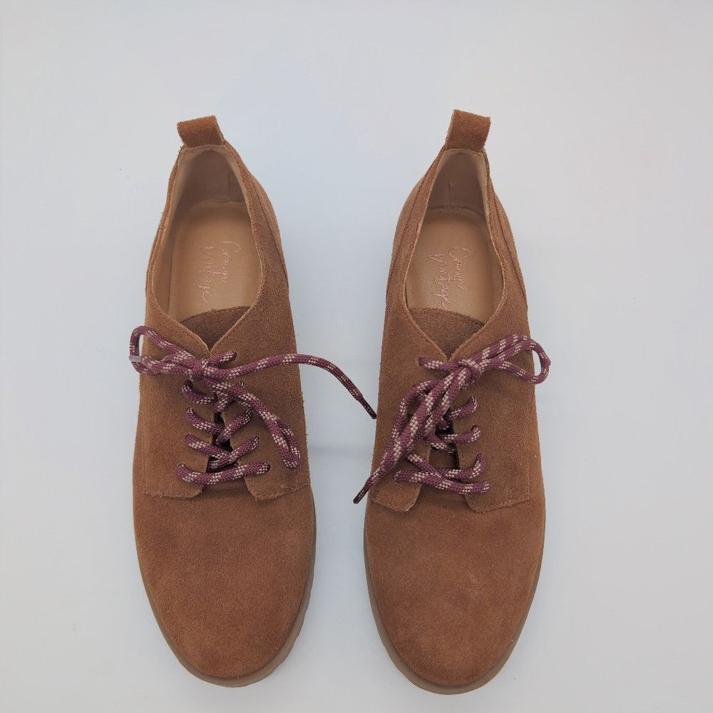Other Crown Vintage Lowell Women's Brown Suede Shoes Size US 9 / IT 39 - 3 Thumbnail