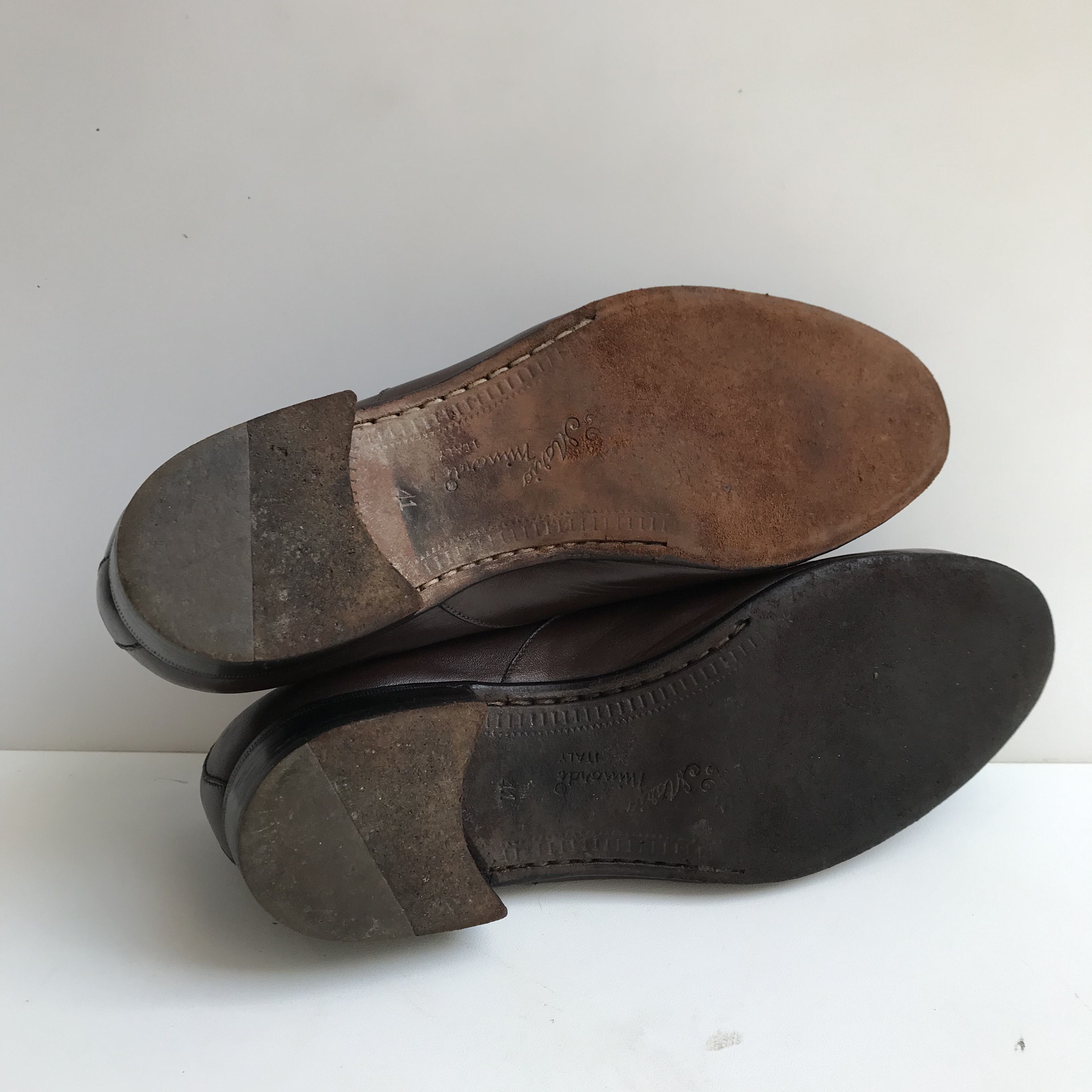 Designer Vintage Mario Minardi italian Penny Loafer Tassle brown Size US 8 / EU 41 - 15 Thumbnail