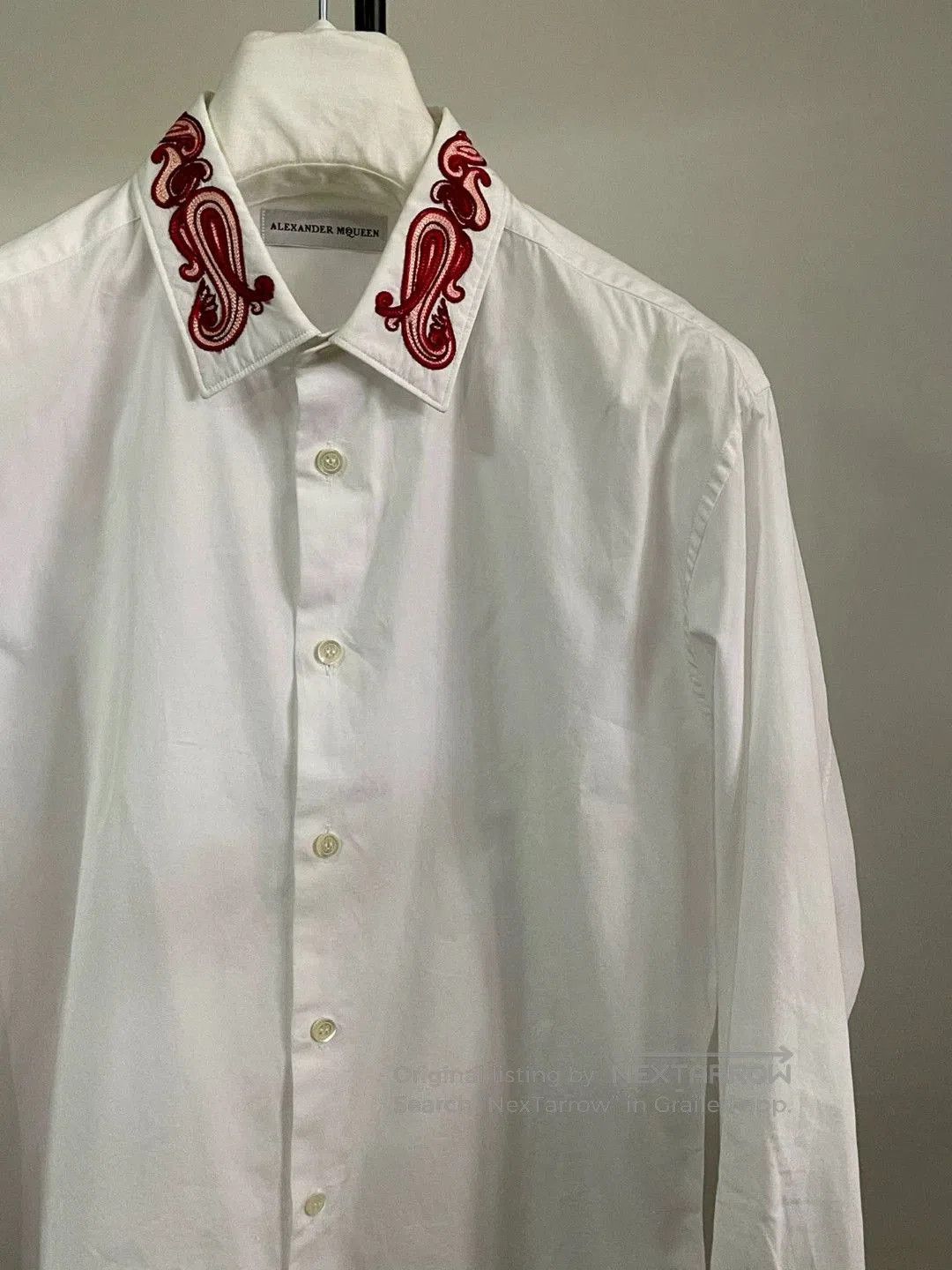 Alexander McQueen Alexander McQueen Embroidered Collar Shirt. Size US S / EU 44-46 / 1 - 5 Thumbnail