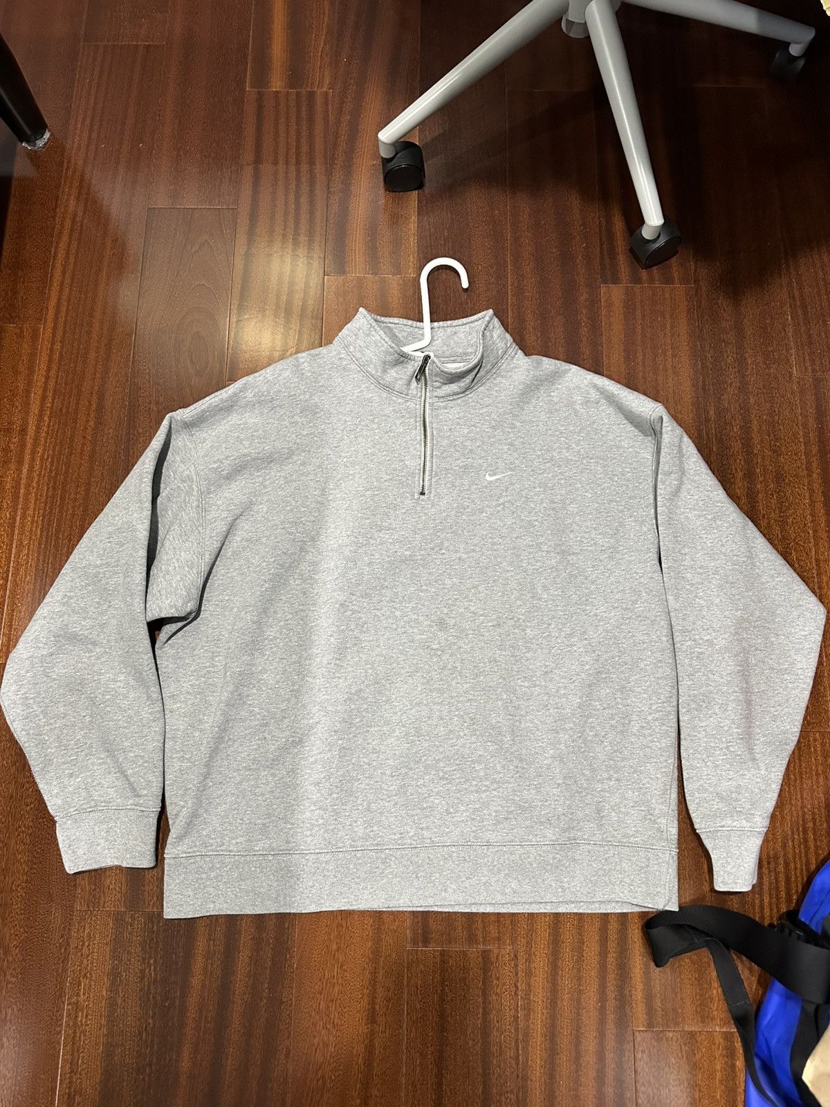 Nike Nike Gray 1/4 Quarter Zip Size US XL / EU 56 / 4 - 1 Thumbnail