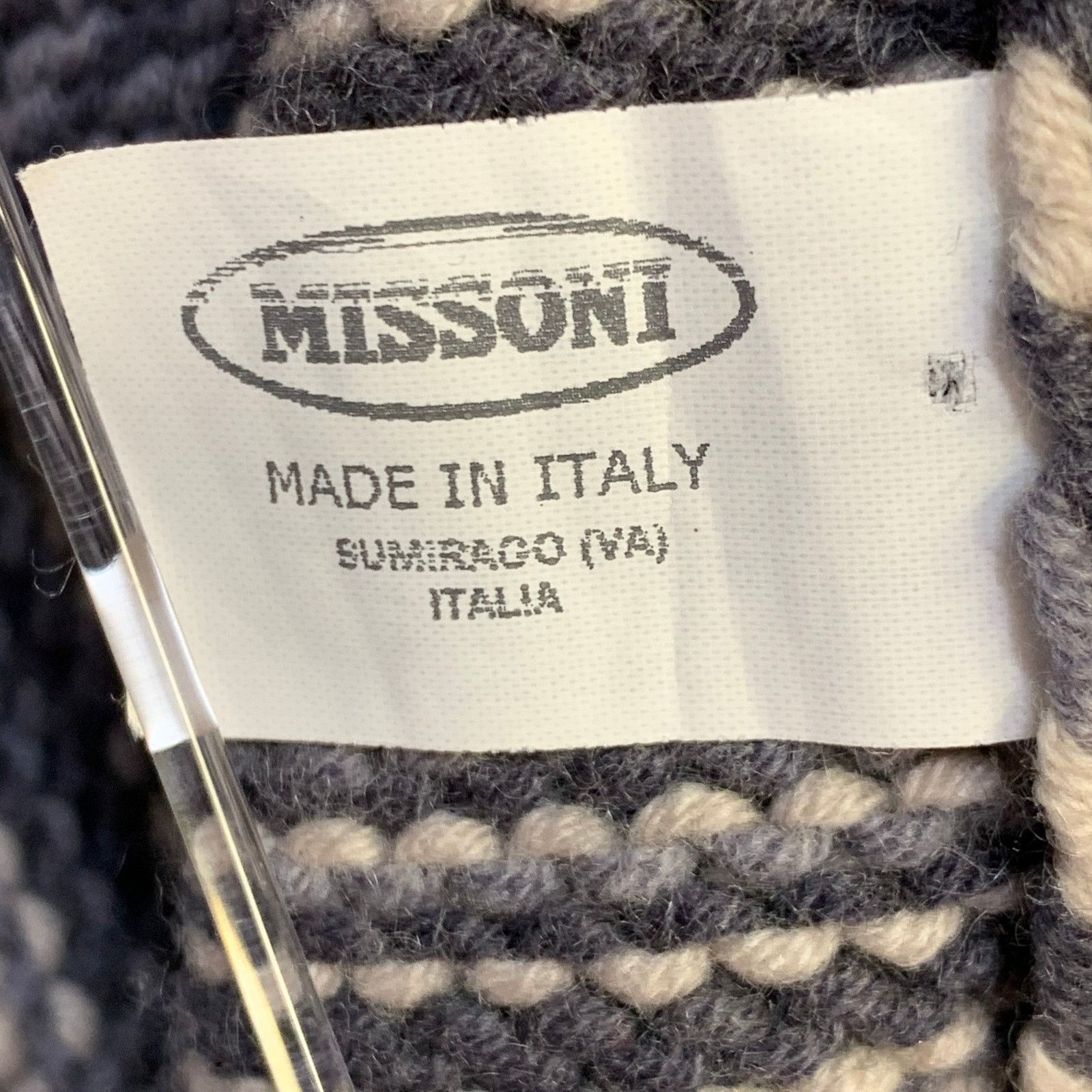 Missoni Grey Black White Cashmere Wool Stripe Open Front Cardigan Size M / US 6-8 / IT 42-44 - 8 Thumbnail