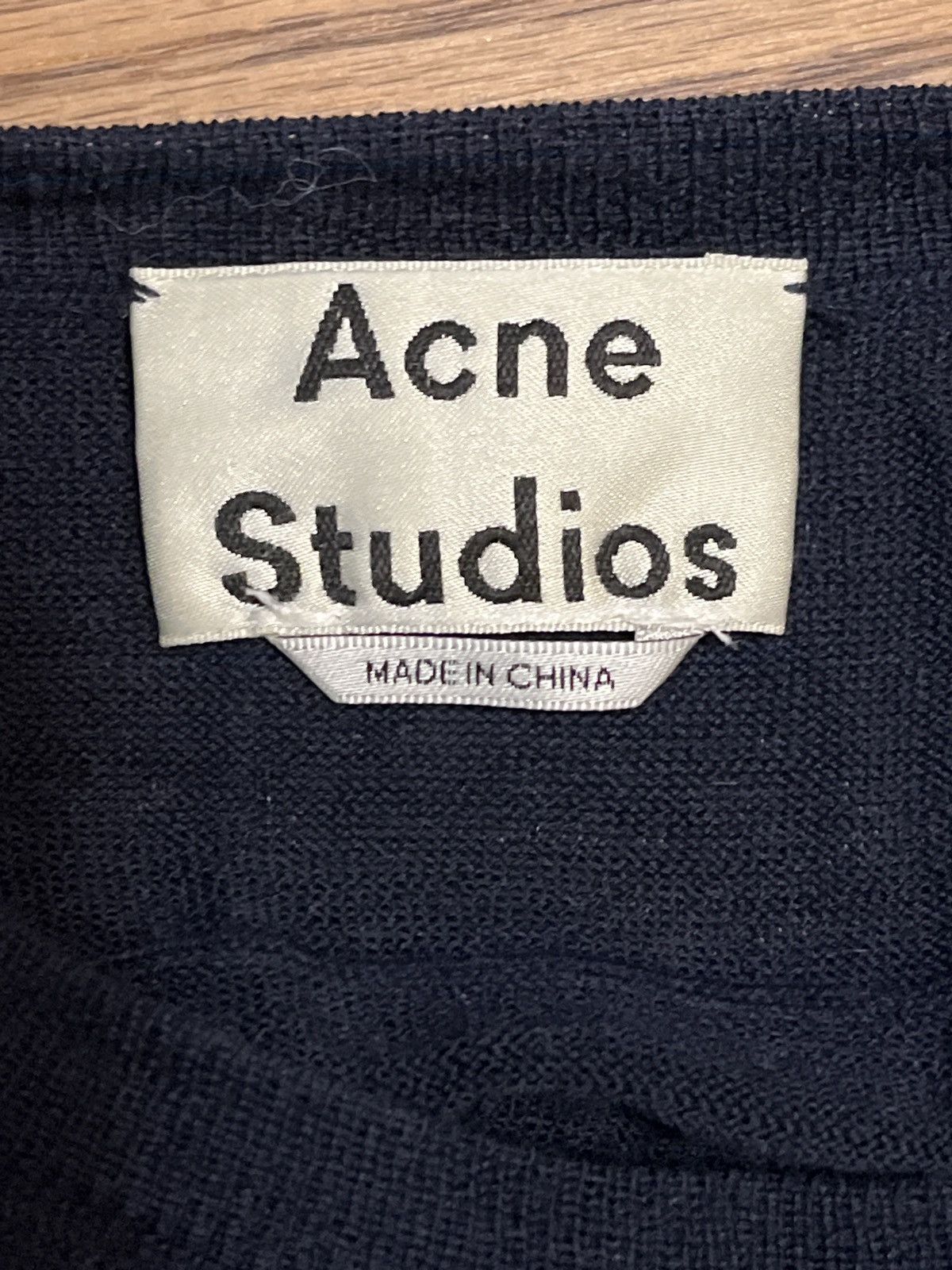 Acne Studios Acne Studios Navy Blue Sweater - Merino Wool Size US XS / EU 42 / 0 - 3 Thumbnail