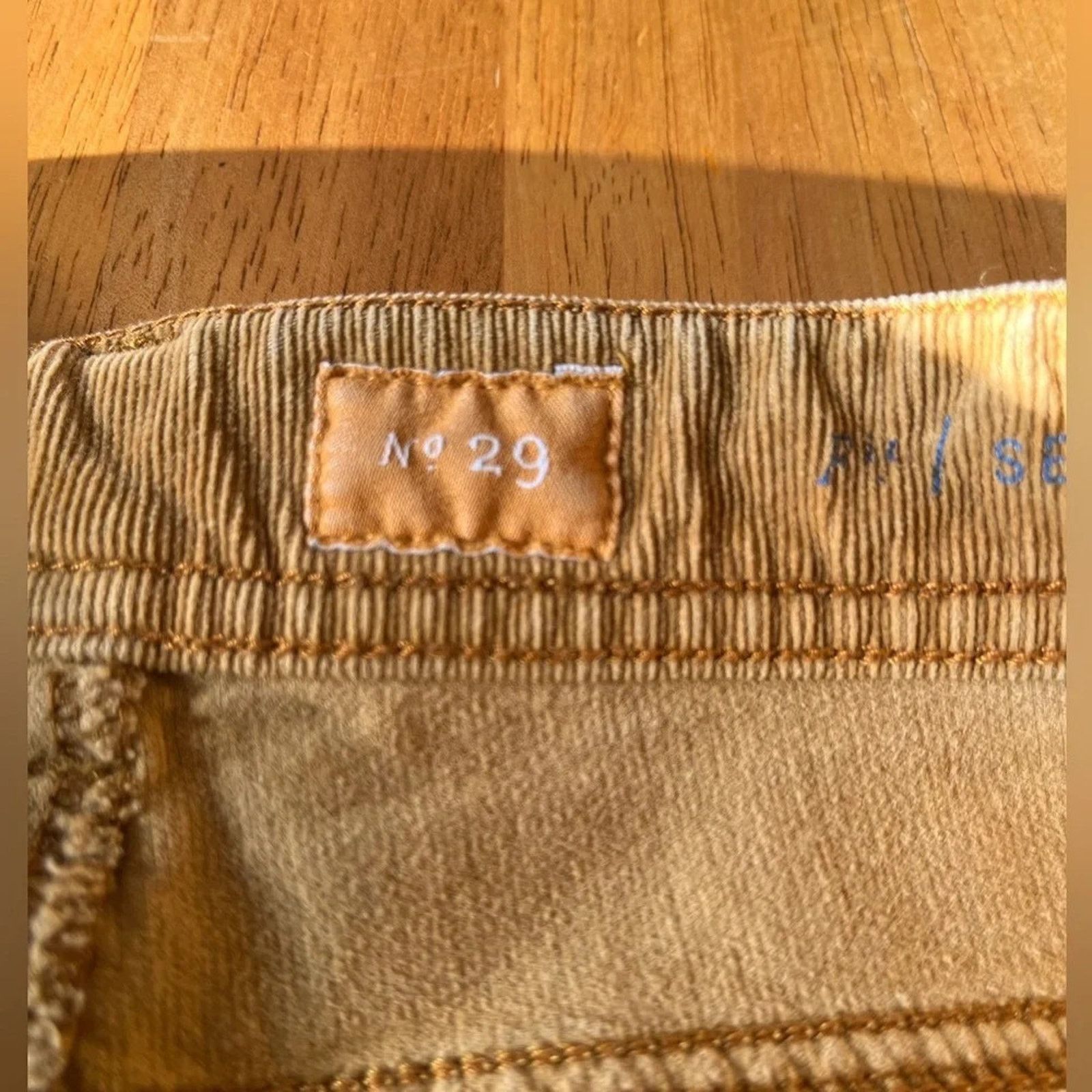 The Unbranded Brand Pilcro by Anthropologie corduroy pants, back pockets, sz 29 Size 29" - 5 Thumbnail