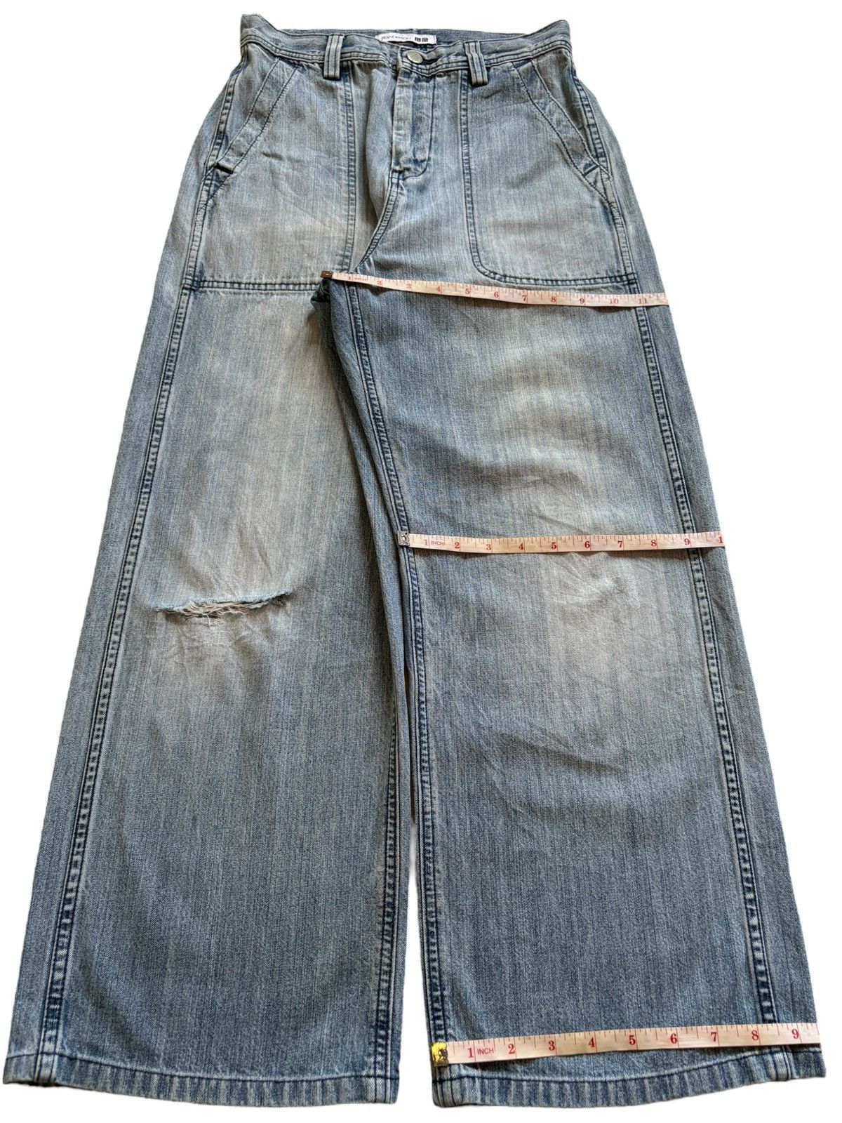 JW Anderson × Uniqlo Vintage Uniqlo J.W.Anderson Faded Wash Bush Pant Baggy Jean Size US 26 / EU 42 - 14 Thumbnail
