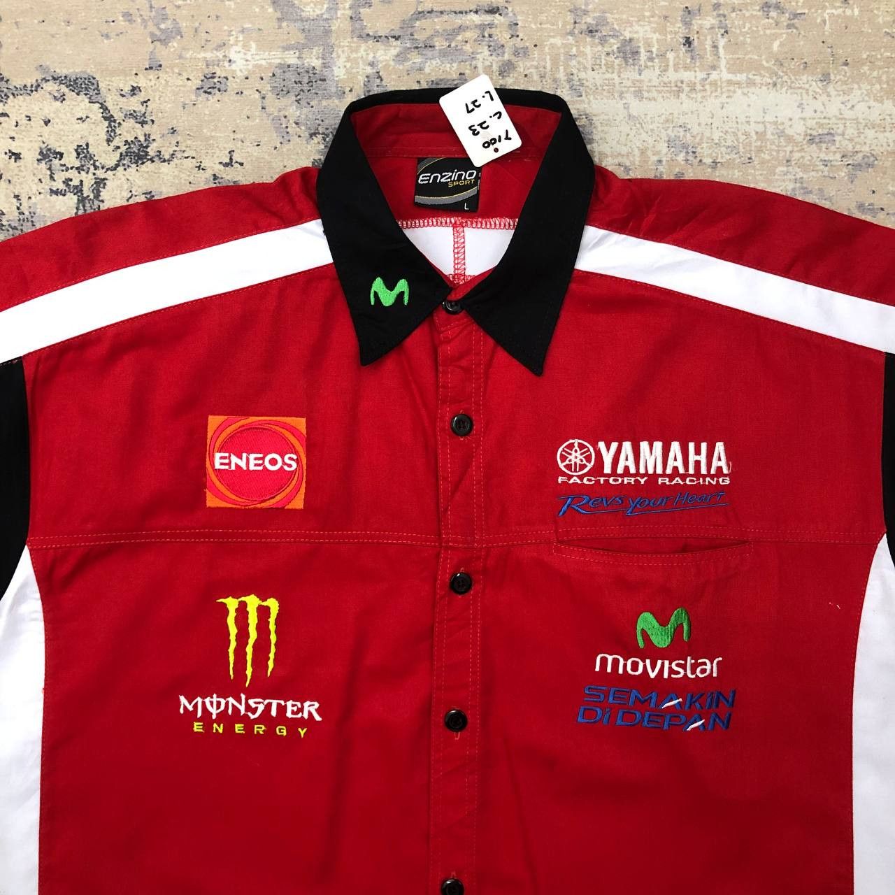 Yamaha T100 YAMAHA FACTORY RACING x ENEOS ENZINO SHIRTS Size US L / EU 52-54 / 3 - 4 Thumbnail