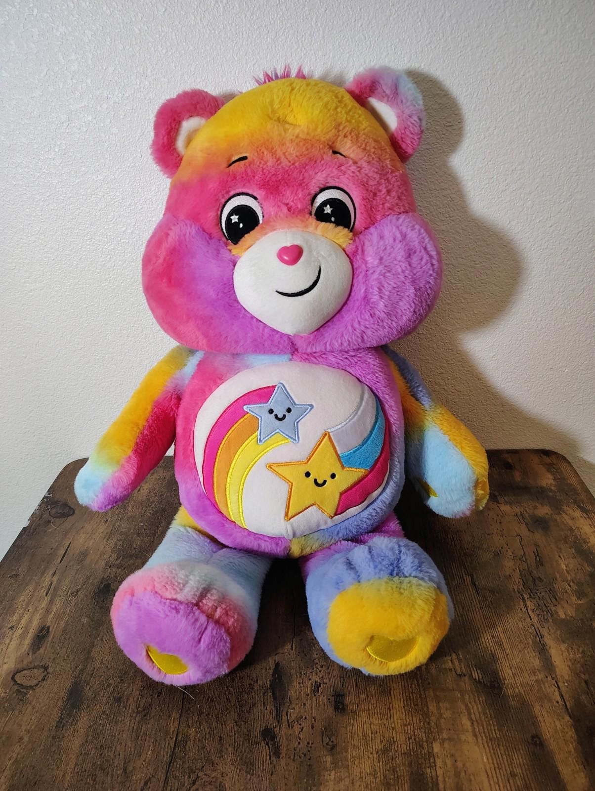 Other Large Care Bears DARE TO CARE Rainbow Star Caring Earth Size ONE SIZE - 1 Thumbnail