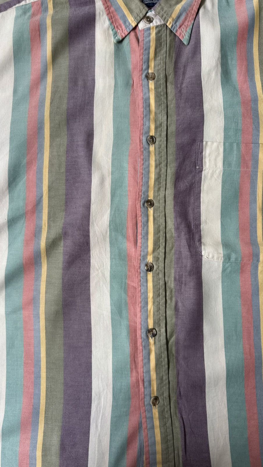 Lands' End VINTAGE LAND’S END MADE IN USA STRIPES SHIRT Size US L / EU 52-54 / 3 - 2 Thumbnail