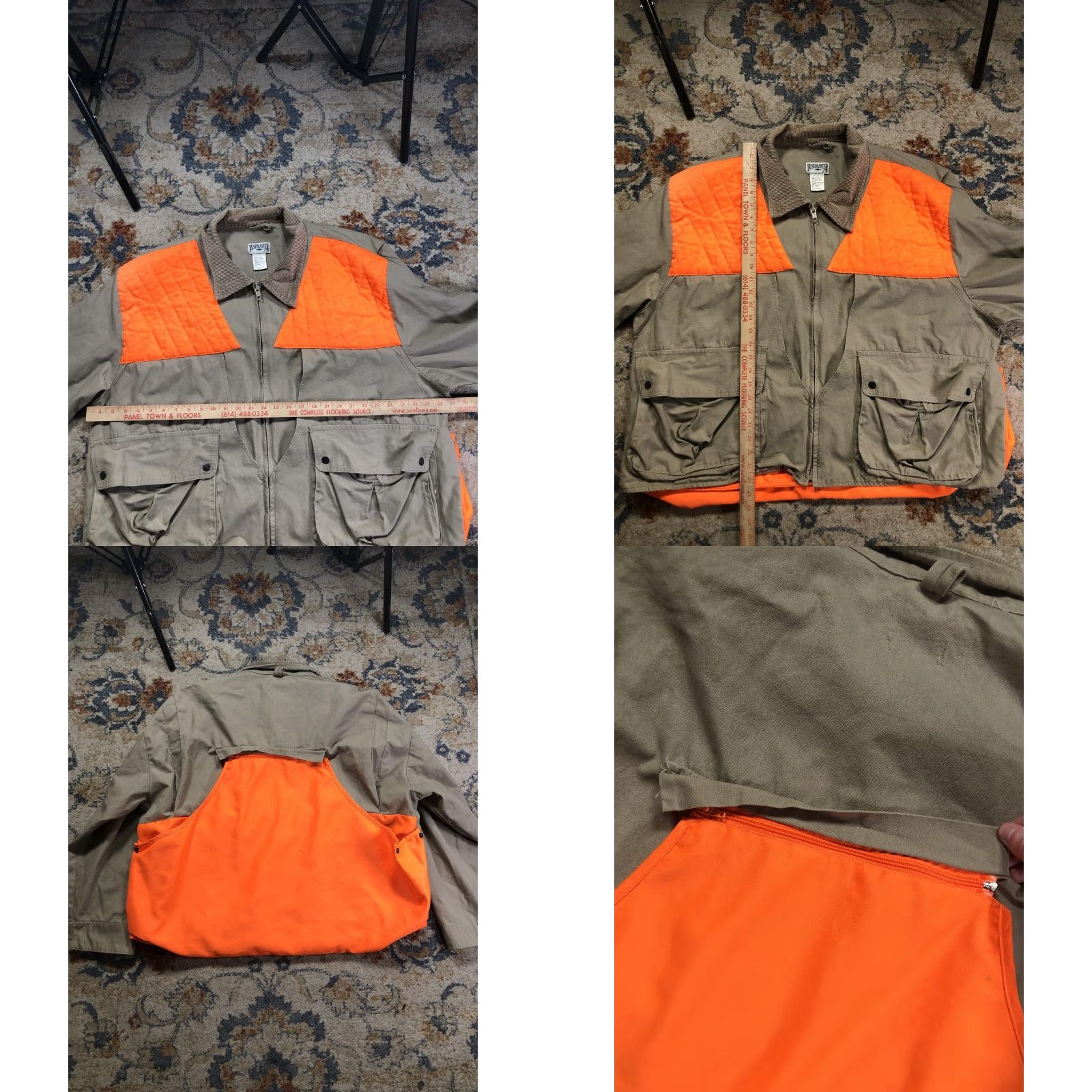 Vintage Bushmaster Jacket Mens XLT Orange Tan Canvas Hunting Game Bag Quilted Blaze Size US XL / EU 56 / 4 - 8 Thumbnail