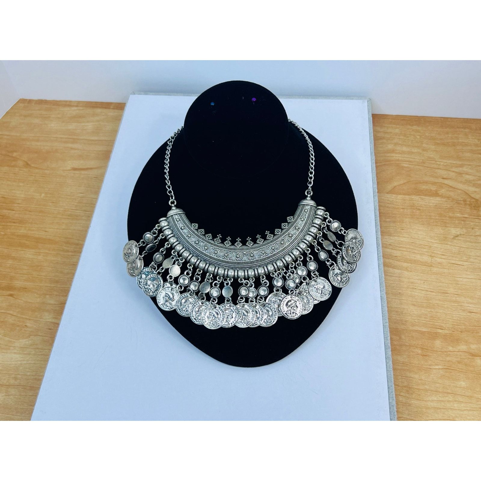& Other Stories Set of 3 Necklaces - Silvertone Chain with Pendant Dangles Size ONE SIZE - 2 Thumbnail
