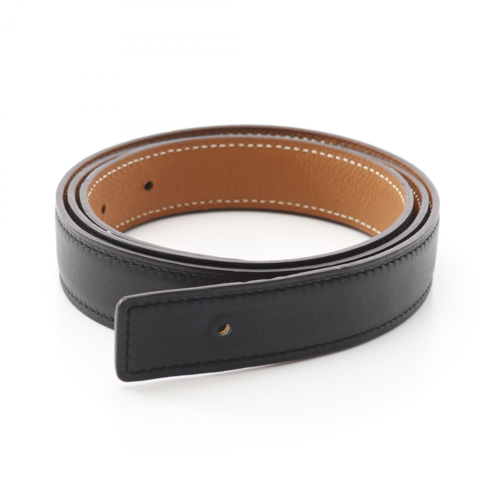 Hermes Hermes Belt Veau Swift Epsom Black Brown Reversible A Stamp Size ONE SIZE - 1 Thumbnail