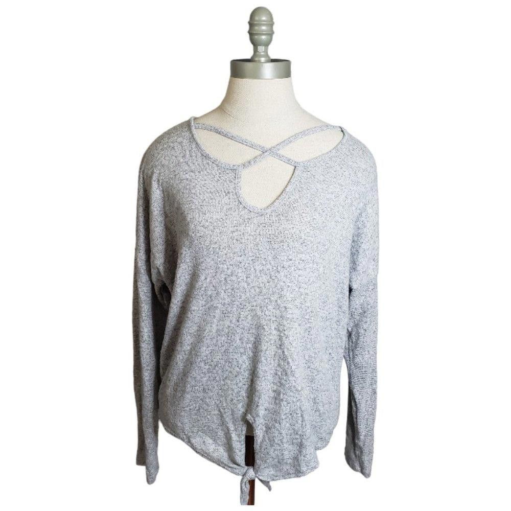 Designer Caution to the Wind Ladies Grey Long Sleeve Sweater Size S / US 4 / IT 40 - 1 Thumbnail