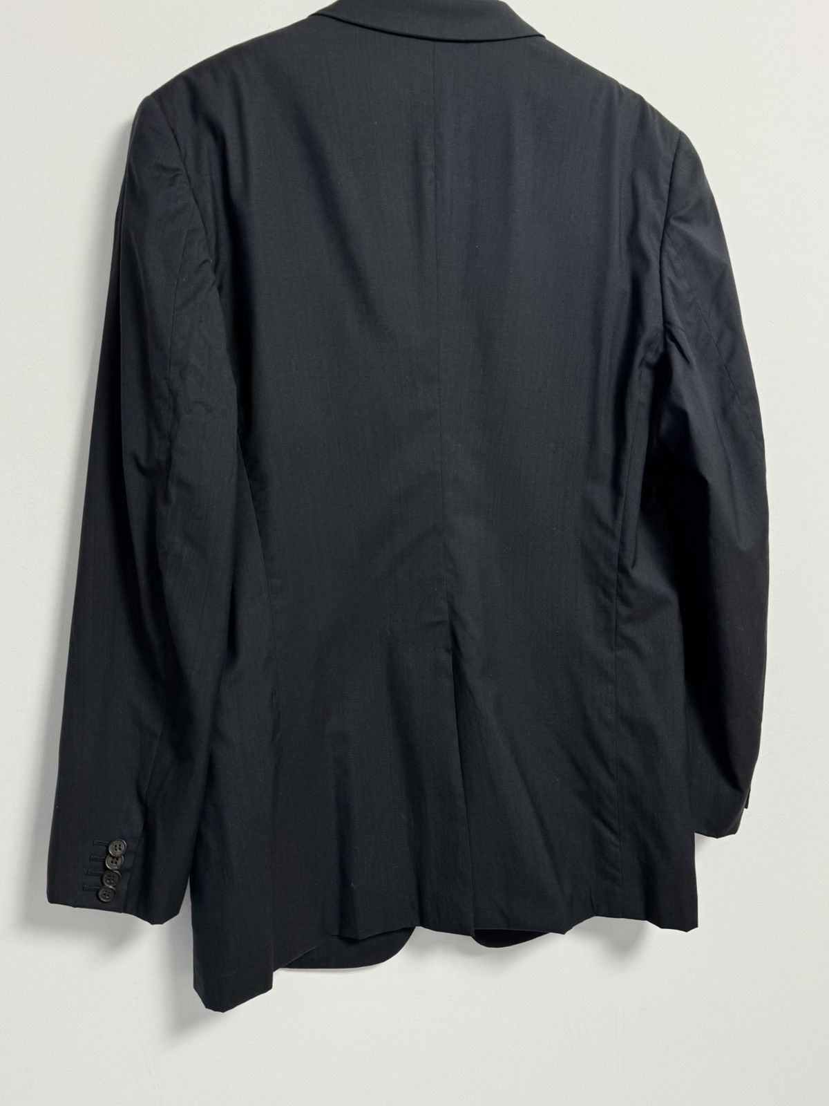 Gucci Vintage Gucci Blazer Navy Blue Wool Silk Luxury Mens 52 L Size 52L - 18 Thumbnail