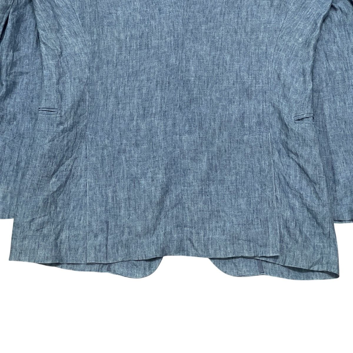 Emporio Armani Vintage Emporio Armani Linen Blazer Jacket — Made in Italy Size 46R - 13 Thumbnail
