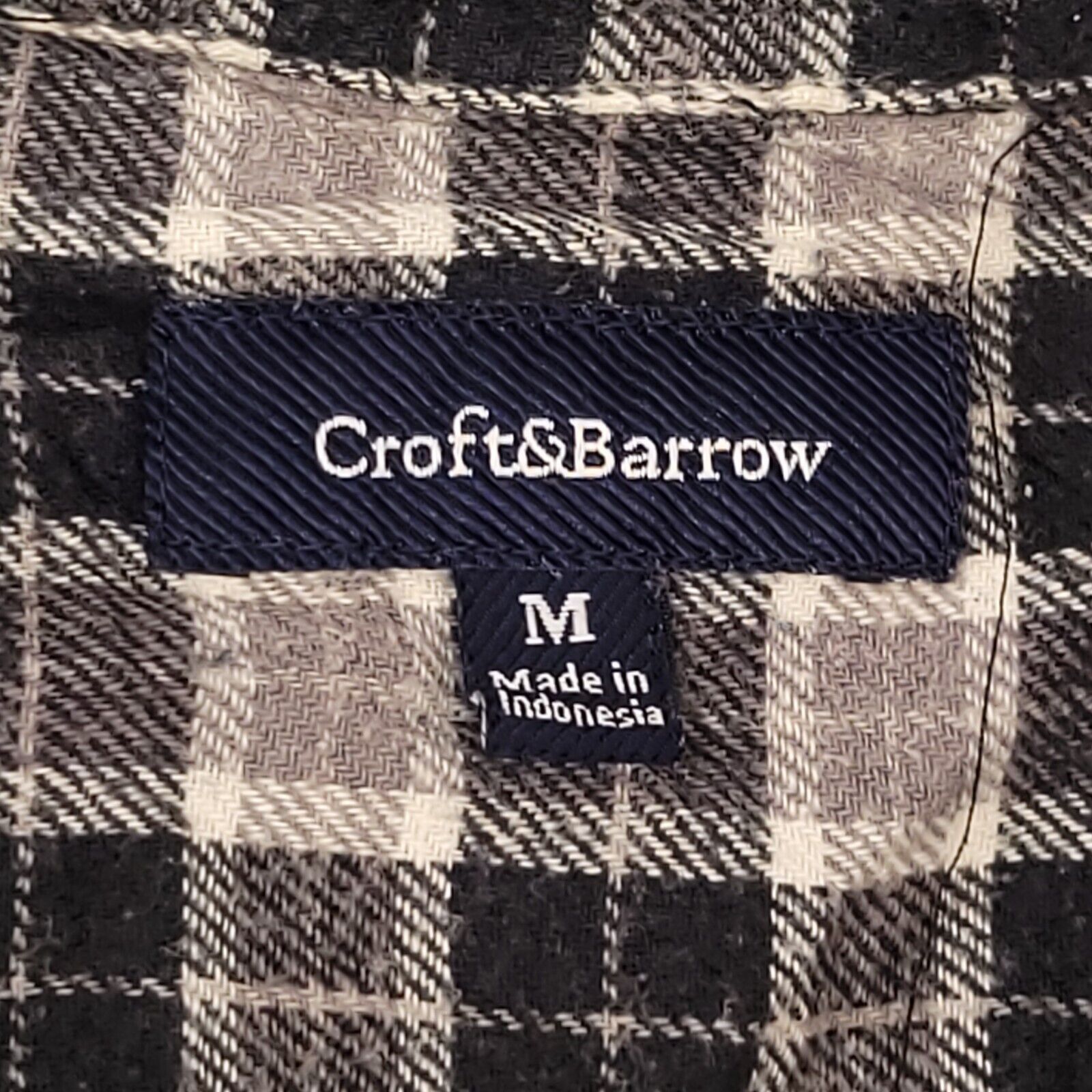 Croft & Barrow Croft & Barrow Tartan Flannel Shirt Mens Size Medium M Black Size US M / EU 48-50 / 2 - 3 Thumbnail
