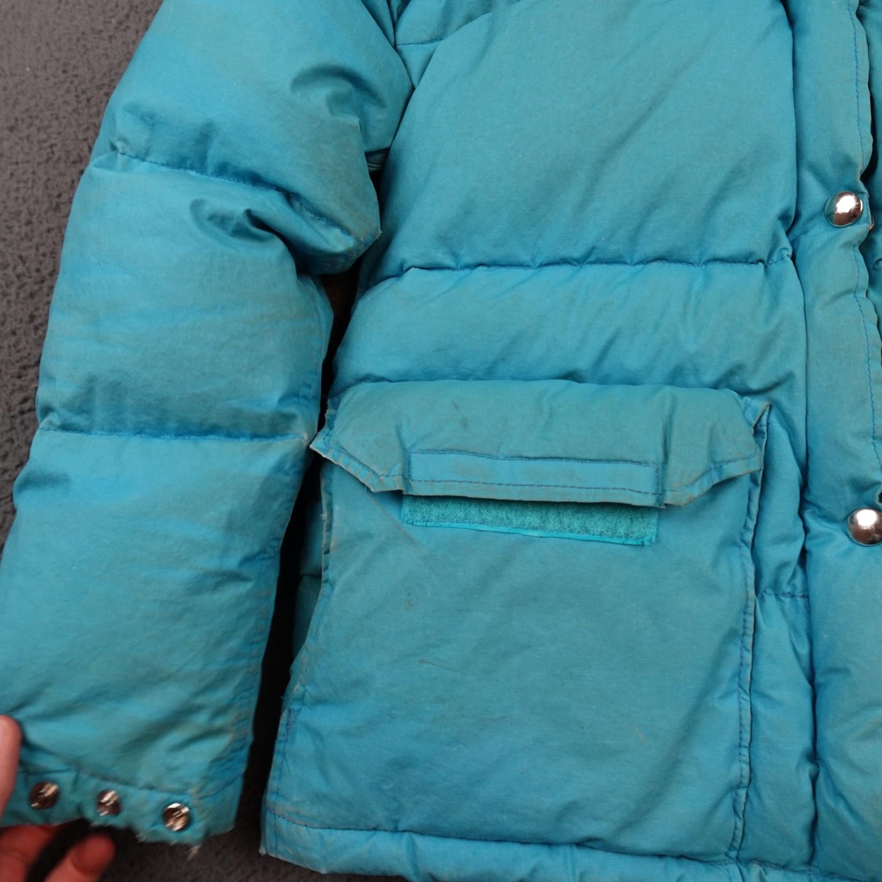 The North Face VINTAGE The North Face Windy Pass Jacket Womens Medium Blue Down Puffer Hooded USA 90s Size M / US 6-8 / IT 42-44 - 4 Thumbnail