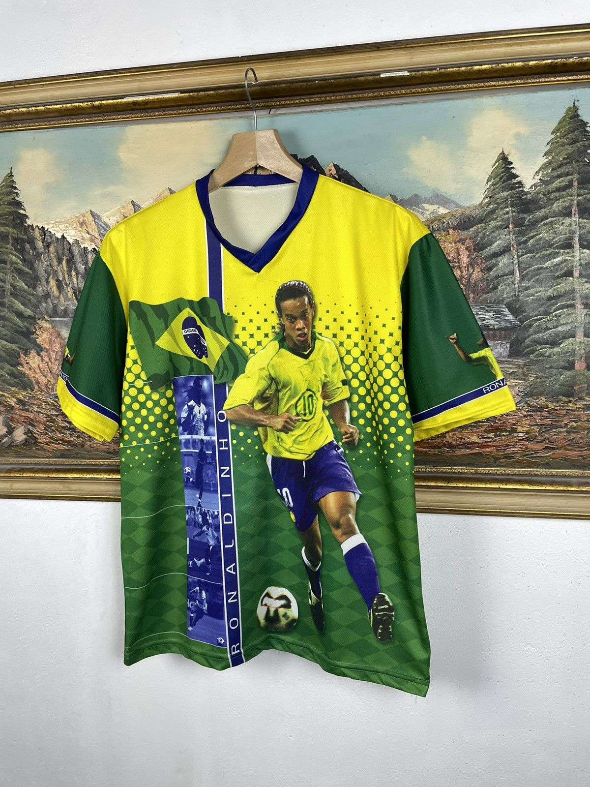Vintage Ronaldinho Vintage Y2k Brazil T-shirt Tee Soccer Football Size US M / EU 48-50 / 2 - 3 Thumbnail