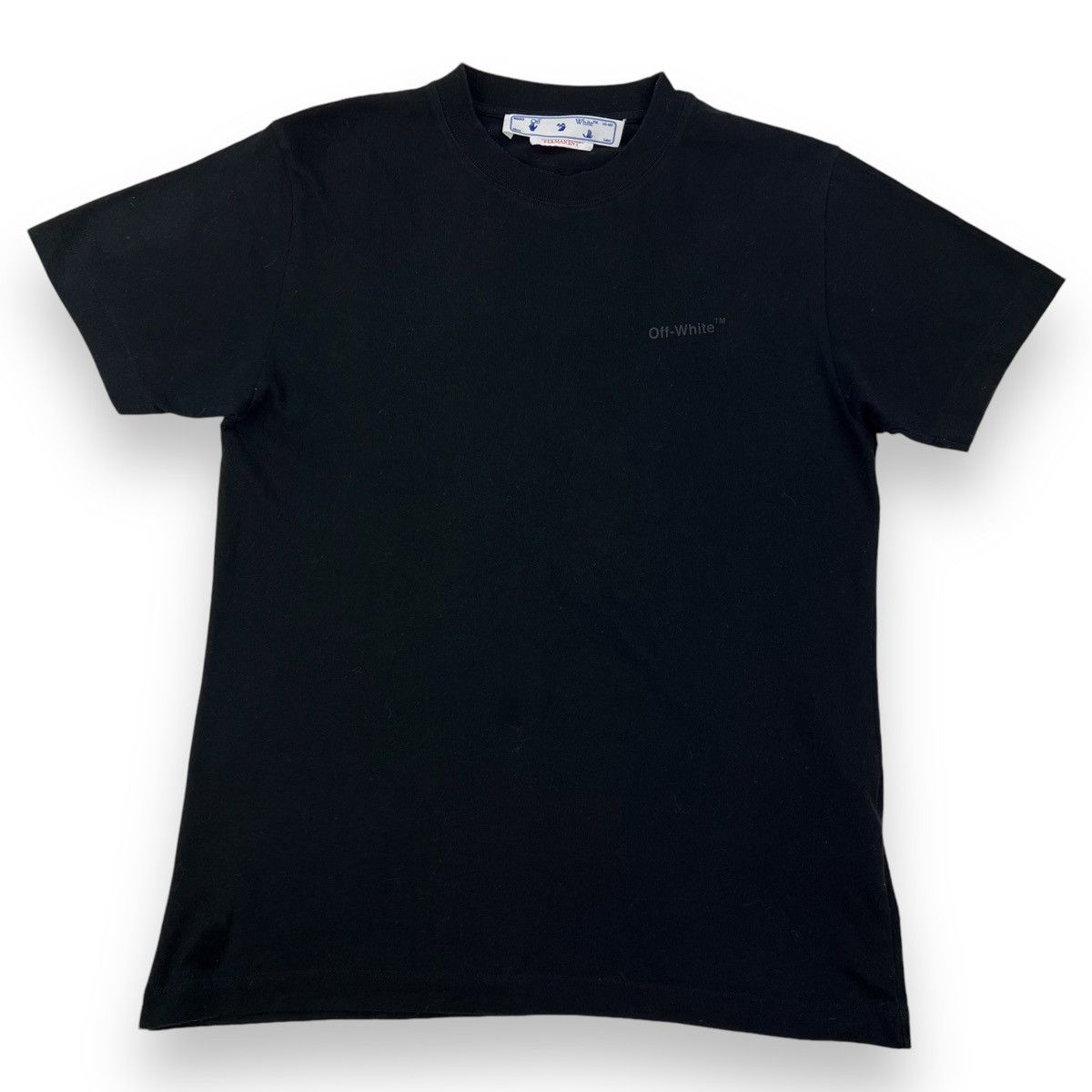Off-White Off-White Black Rubber Diagonal T Shirt Size US S / EU 44-46 / 1 - 2 Thumbnail