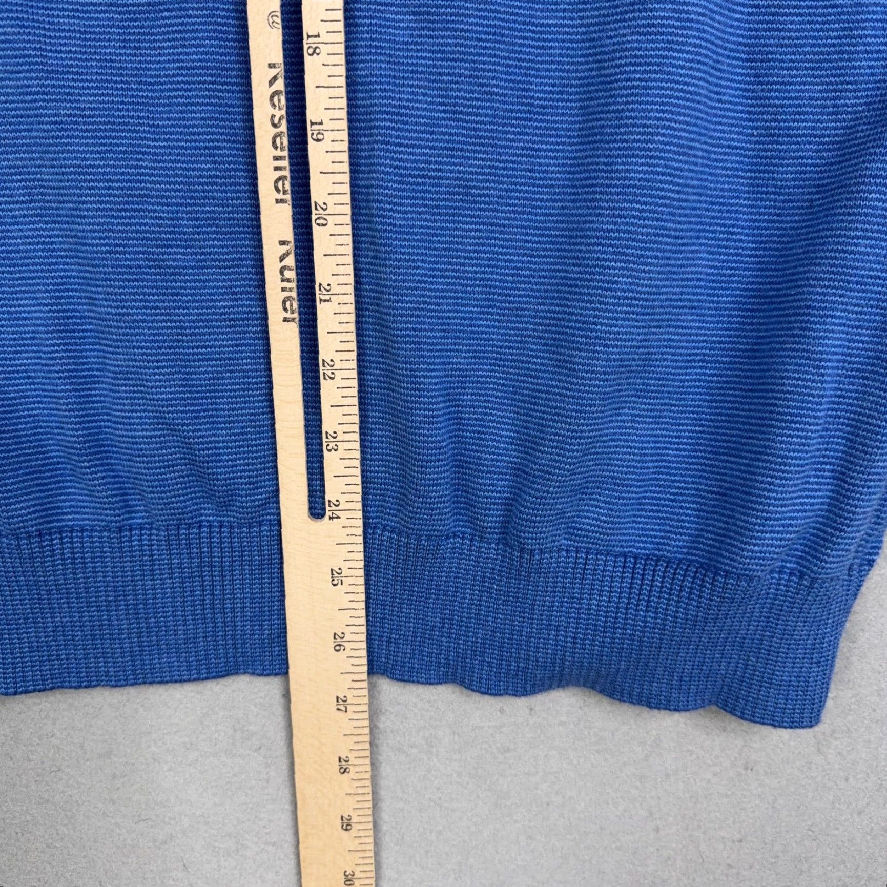 Vineyard Vines Vineyard Vines Sweater Mens Medium Blue Cotton 1/4 Zip Mock Neck Knit Pullover Size US M / EU 48-50 / 2 - 7 Thumbnail
