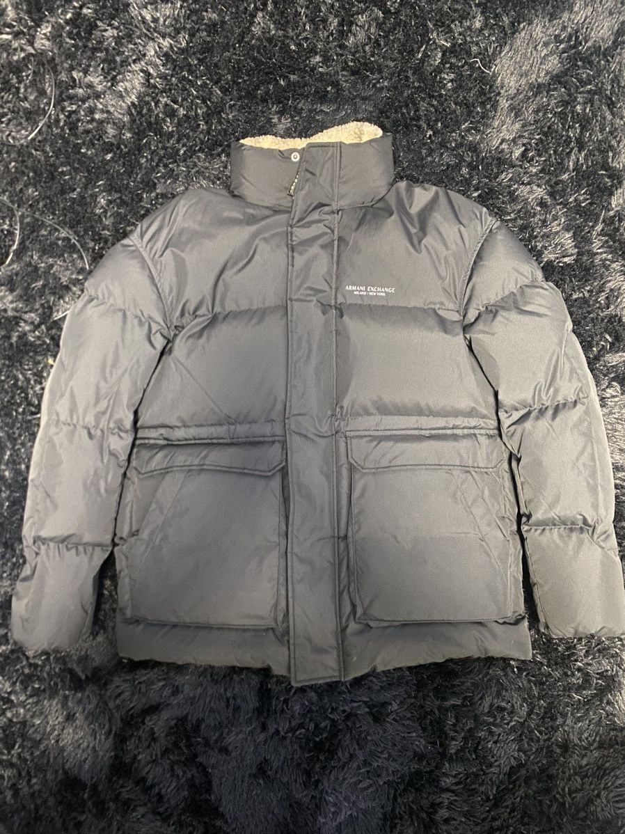 image of Armani Puffer in Black, Men's (Size Medium)