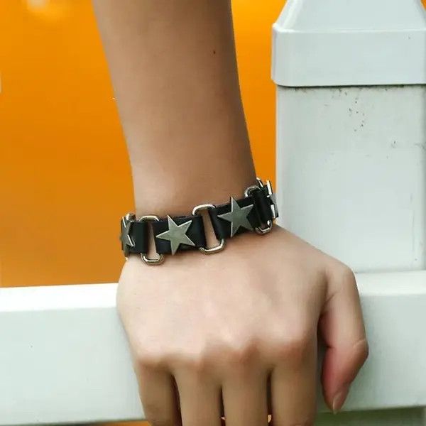 Jewelry Hip Hop Five Star Bracelet Size ONE SIZE - 2 Thumbnail