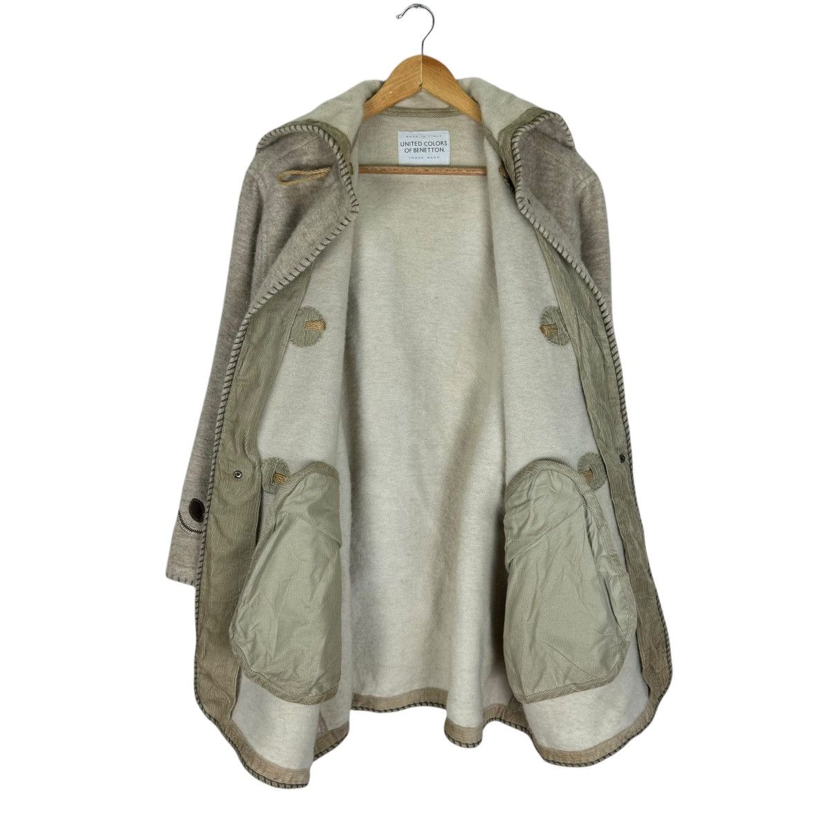 United Colors Of Benetton 🌟UNITED COLOUR OF BENETTON ITALY HOODIE DUFFLE JACKET Size M / US 6-8 / IT 42-44 - 8 Thumbnail