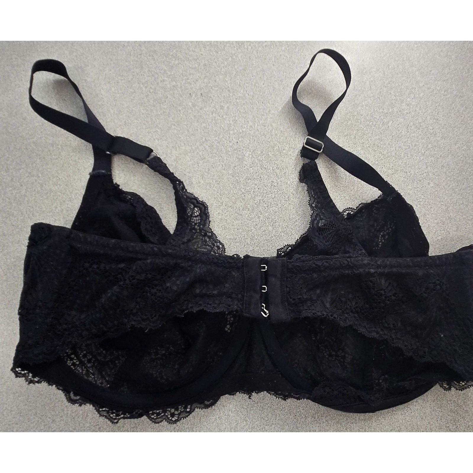 Other Adore Me Black Underwire Full Lace Bra 38G Lightweight Comfy Size 4XL / US 24-26 - 5 Thumbnail