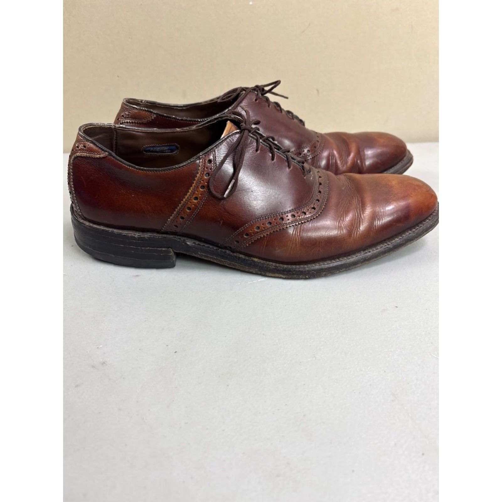 Allen Edmonds Mens Dress Shoes Oxford Polo 11B Brown Leather Classic City  Business