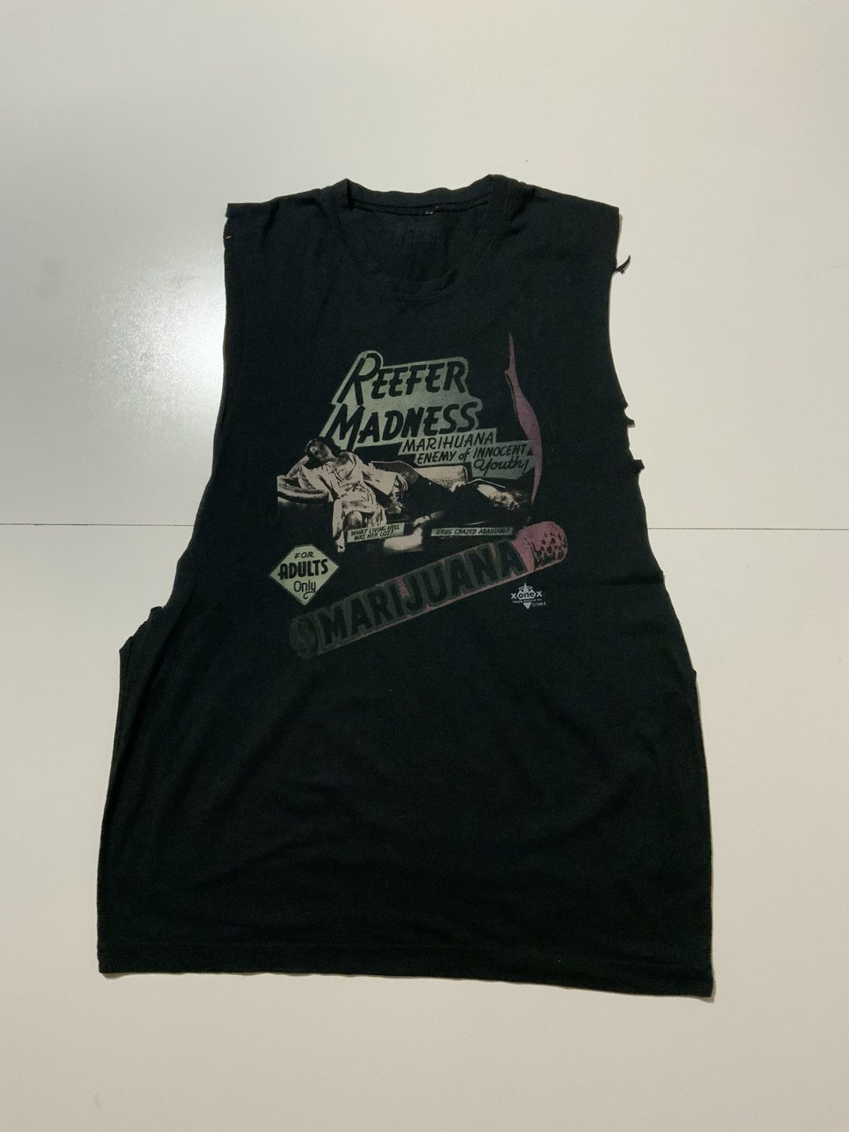Vintage Y2K Reefer Madness Marijuana Movie Archive Tank T-Shirt Size US S / EU 44-46 / 1 - 2 Thumbnail