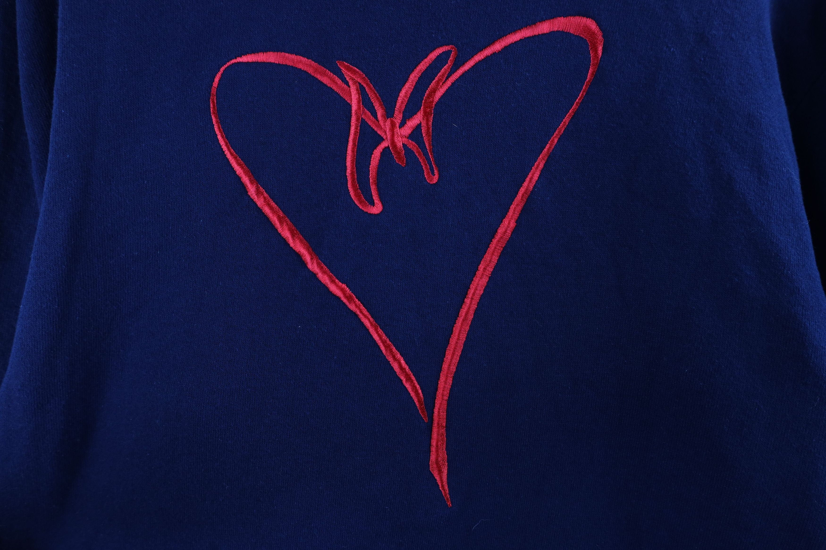 Vintage Vintage 90s Streetwear Heart Bow Tie Layered Sweatshirt USA Size M / US 6-8 / IT 42-44 - 4 Thumbnail