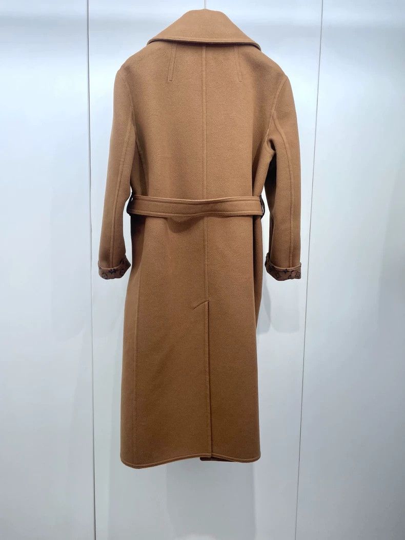 Louis Vuitton Louis Vuitton Brown wool coat with full print of presbyopi Size XS / US 0-2 / IT 36-38 - 2 Thumbnail