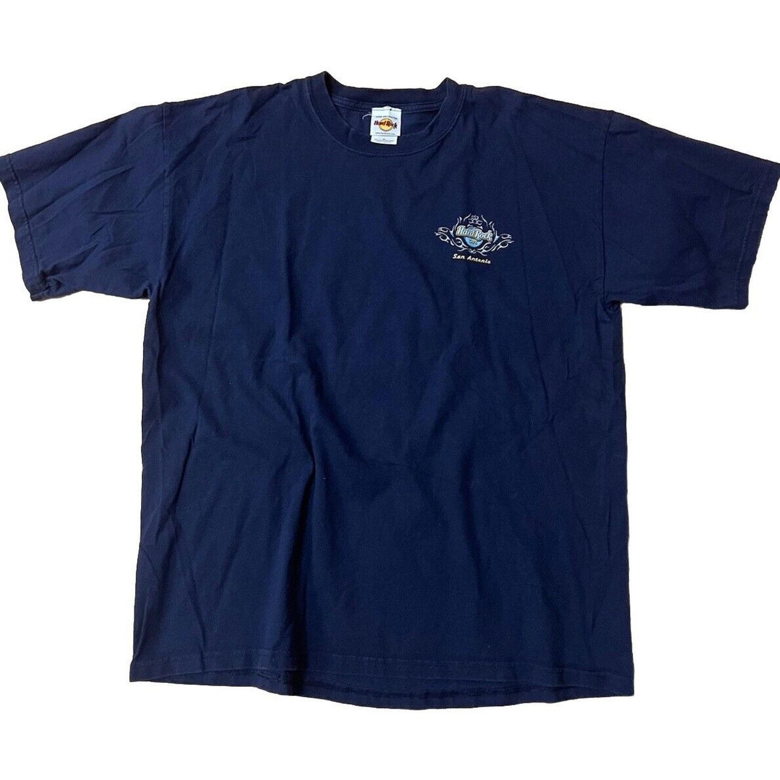 Hard Rock Cafe Vintage Hard Rock Cafe Blue Flames Crewneck T Shirt Mens XL Size US XL / EU 56 / 4 - 2 Thumbnail
