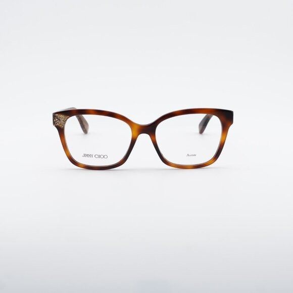 Jimmy Choo Jimmy Choo JC150 0Q9W 00 Eyeglasses Havana 52mm Square Frame Size ONE SIZE - 2 Thumbnail